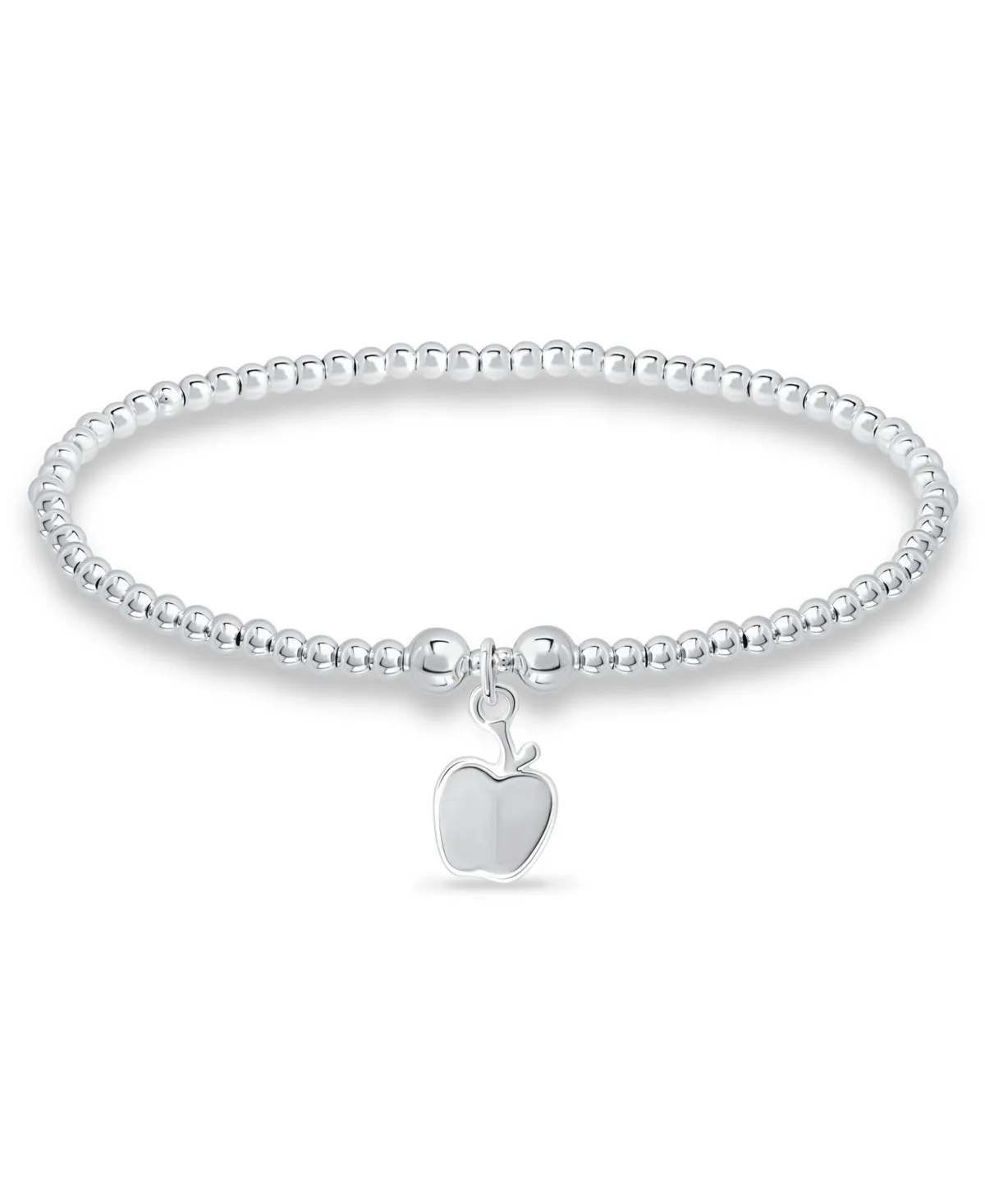 Bead Apple Charm Bracelet in Silver Plate by Macy's