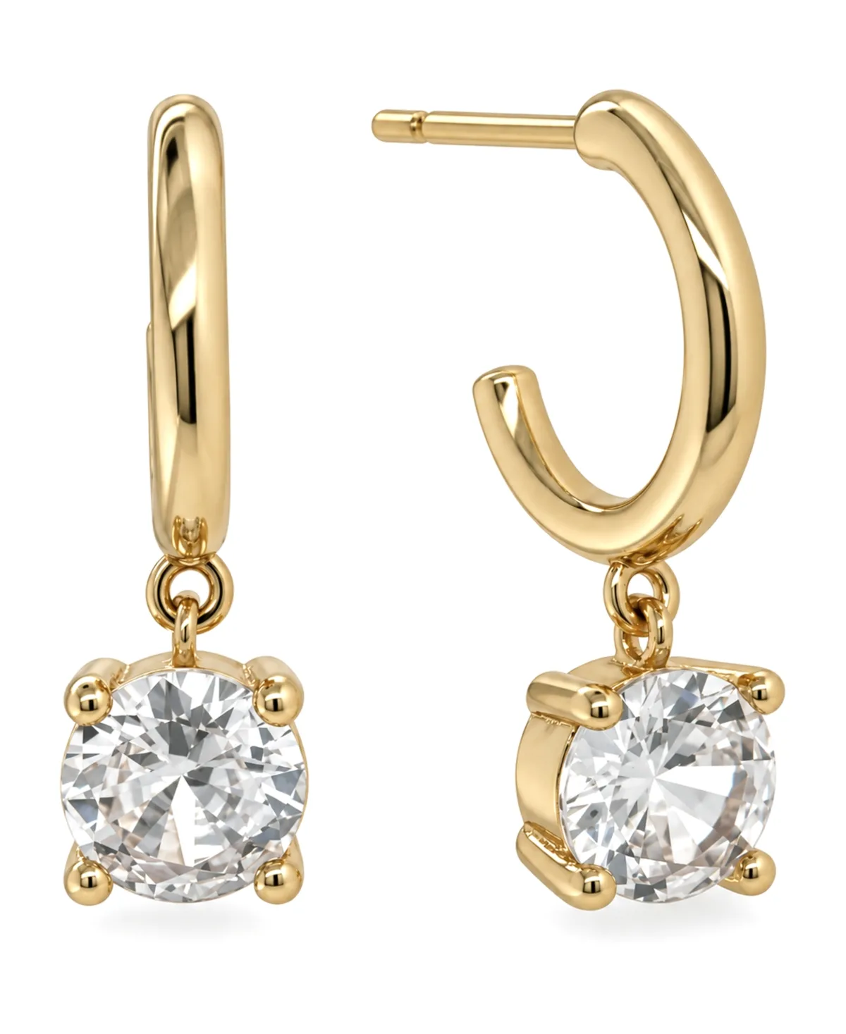 Cubic Zirconia C Hoop Earring by And Now This