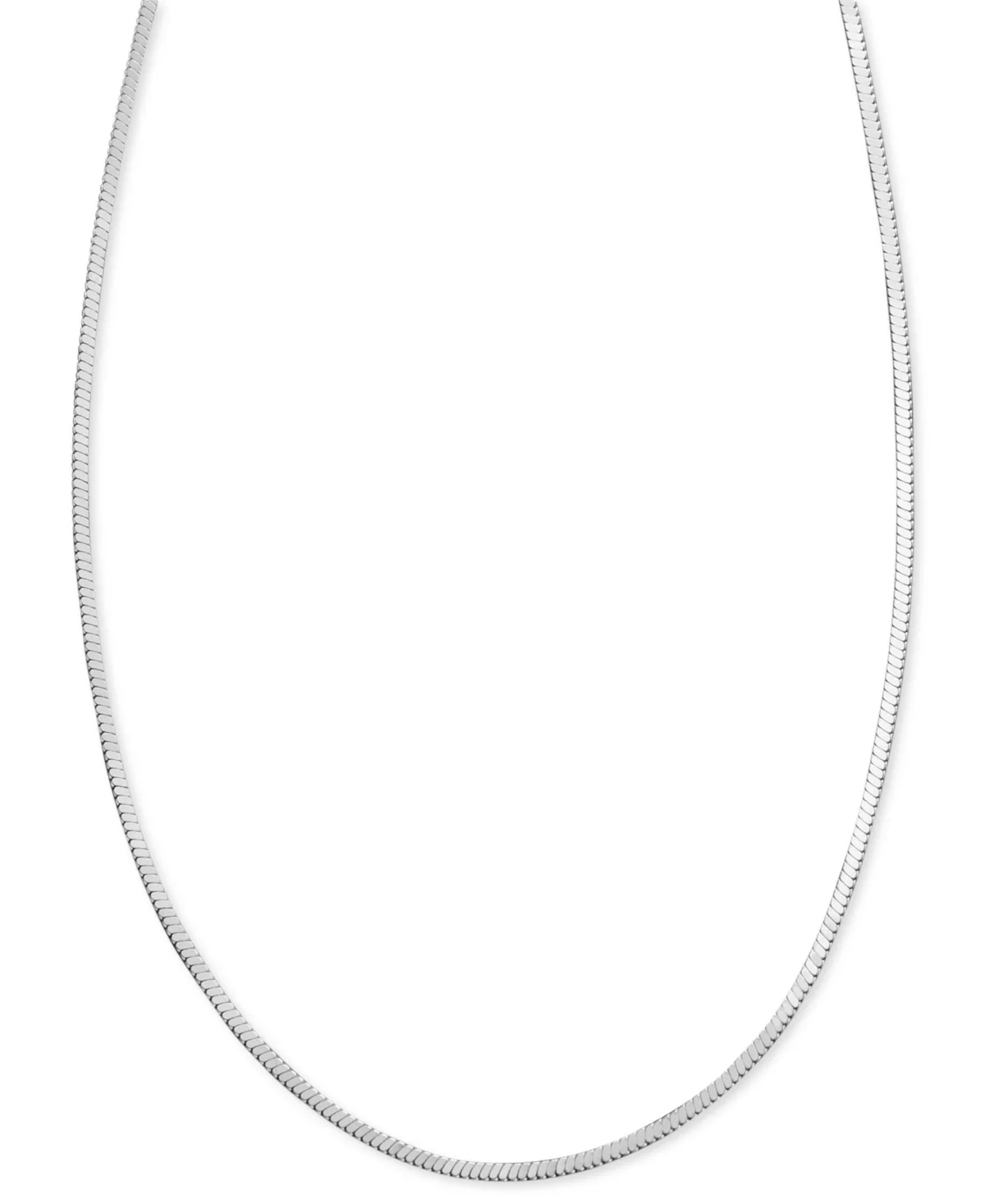 Sterling Silver Necklace, 20" Square Snake Chain by Giani Bernini