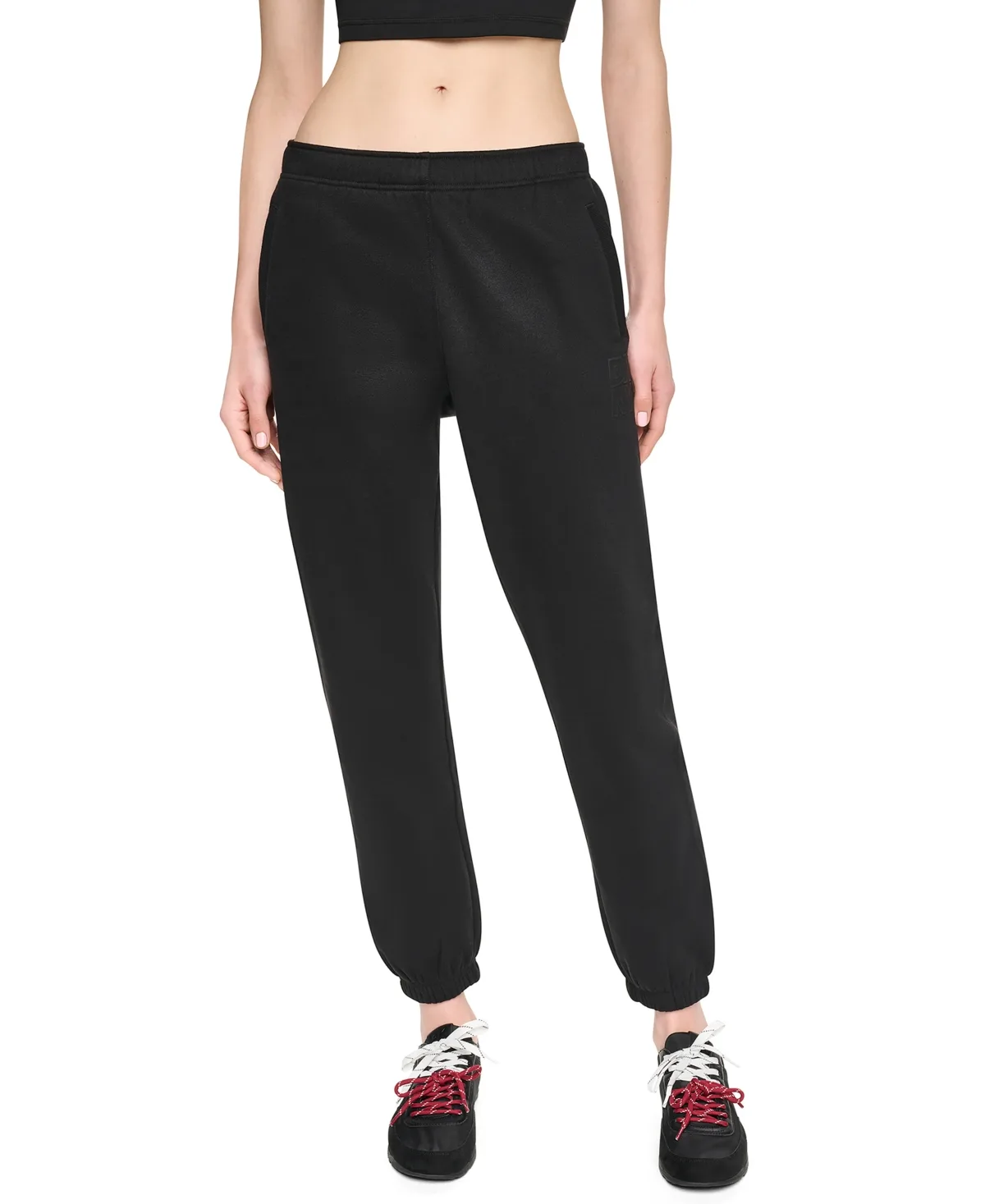 Stacked Puff Outline Animal Jogger Straight Pants by Dkny Sport