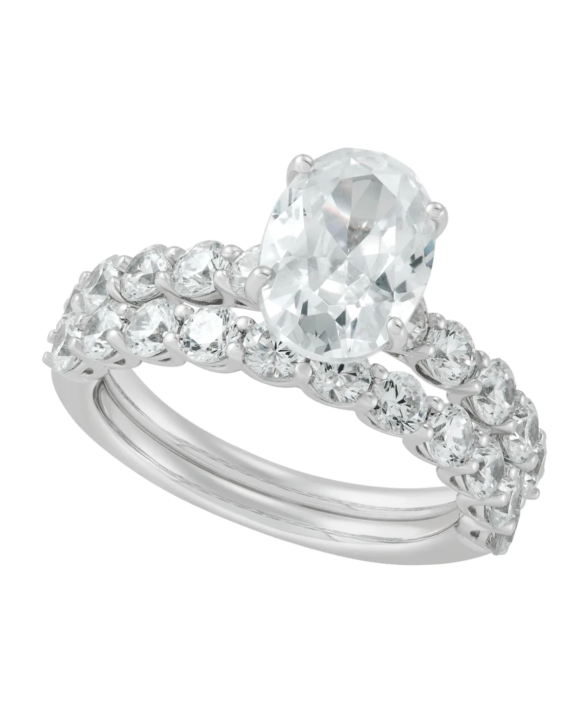 Grown with Love Certified Lab Grown Diamond Bridal Ring (4-1/2 ct. t.w.) in 14K White Gold by Macy's
