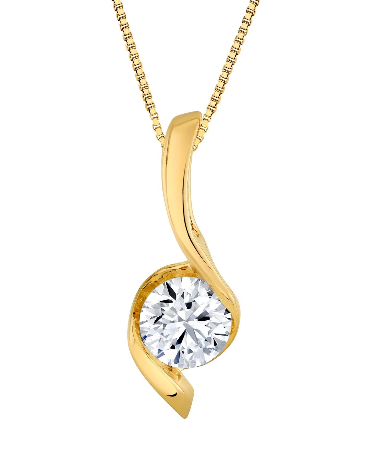 Certified Lab Grown Diamond Pendant Necklace (2 ct. t.w.) in 14k White Gold