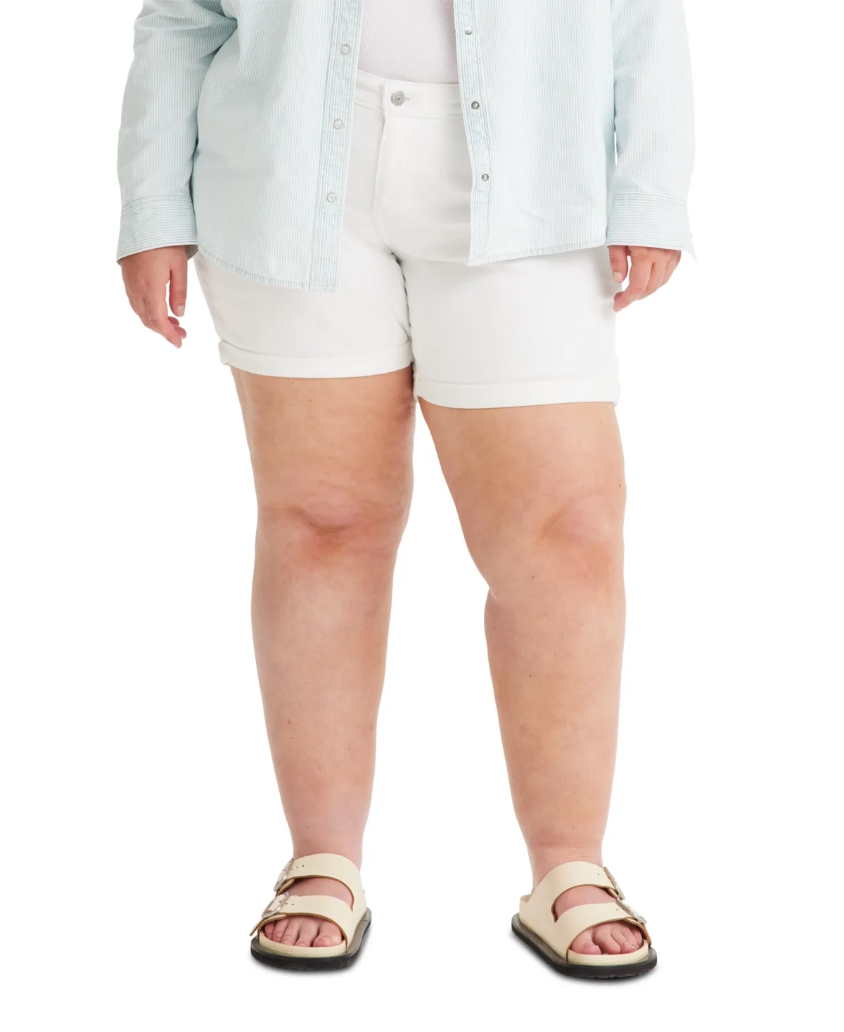 Mid-Length Stretch Denim Shorts by Levi's