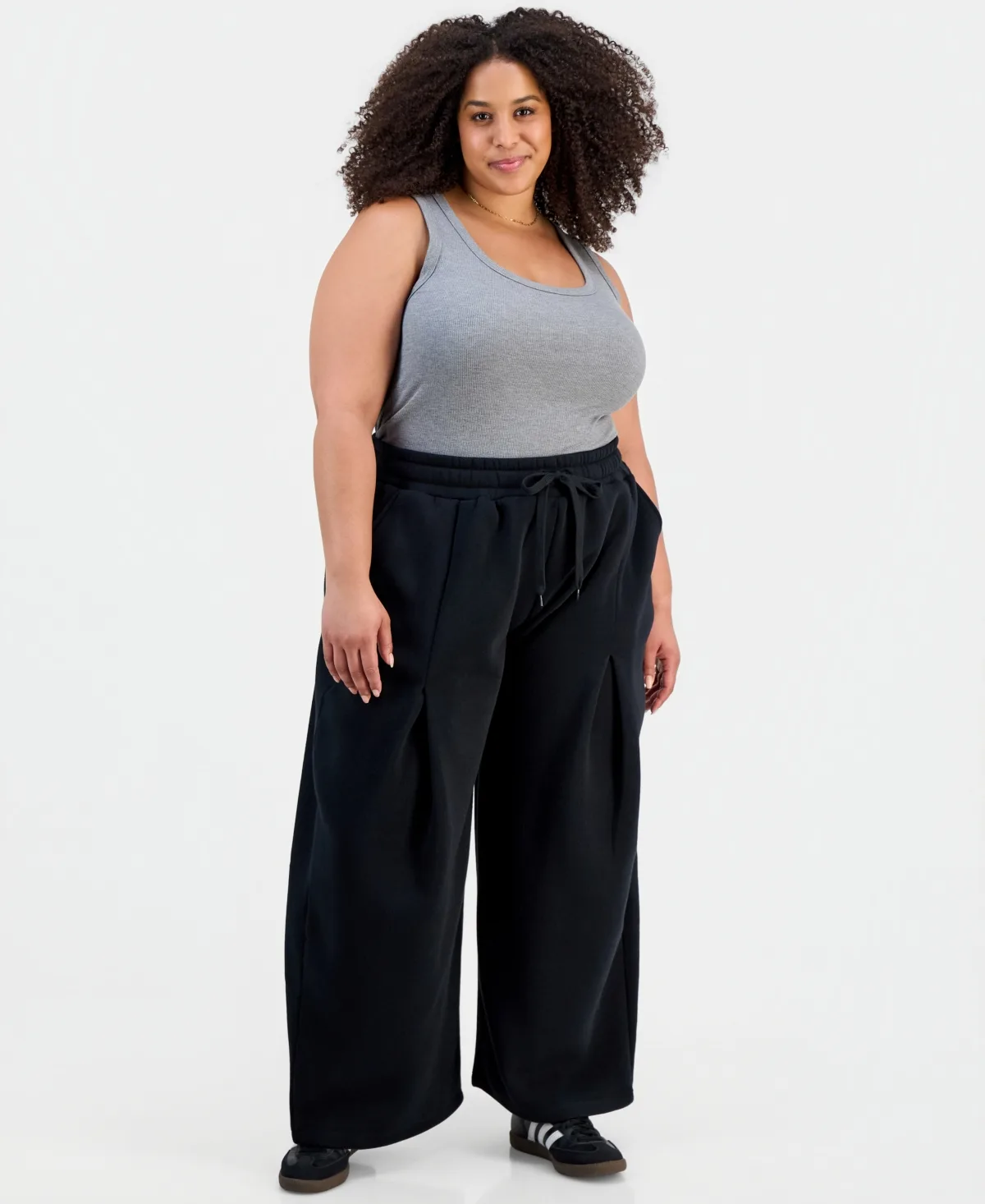 Barrel-Leg Pants by Full Circle Trends