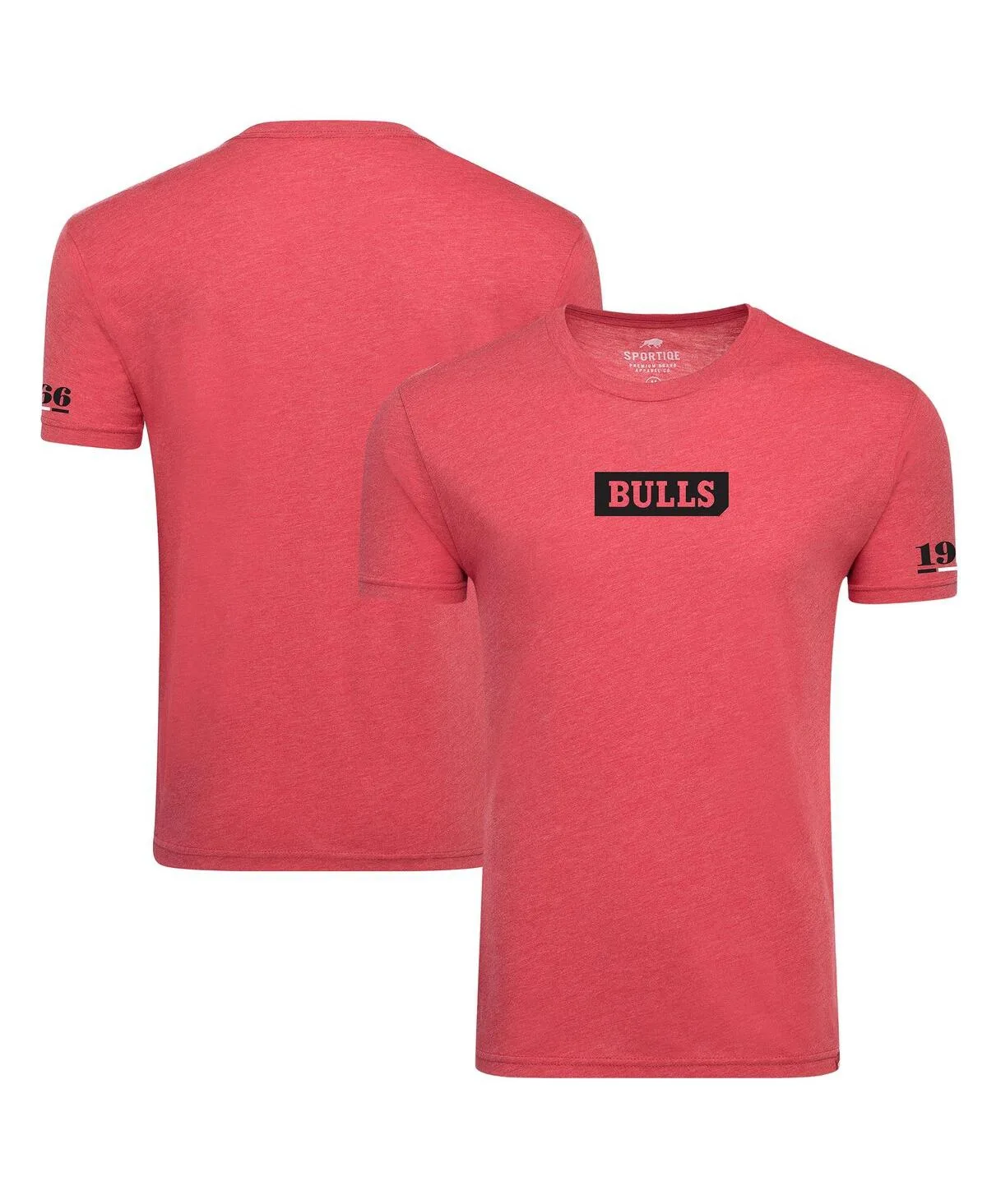 Sportiqe Chicago Bulls 1966 Collection Comfy Tri-Blend T-Shirt by Sportiqe