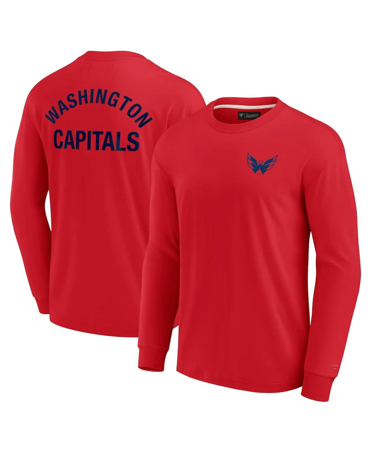 Fanatics Signature Washington Capitals Super Soft Long Sleeve T-Shirt by Fanatics Signature
