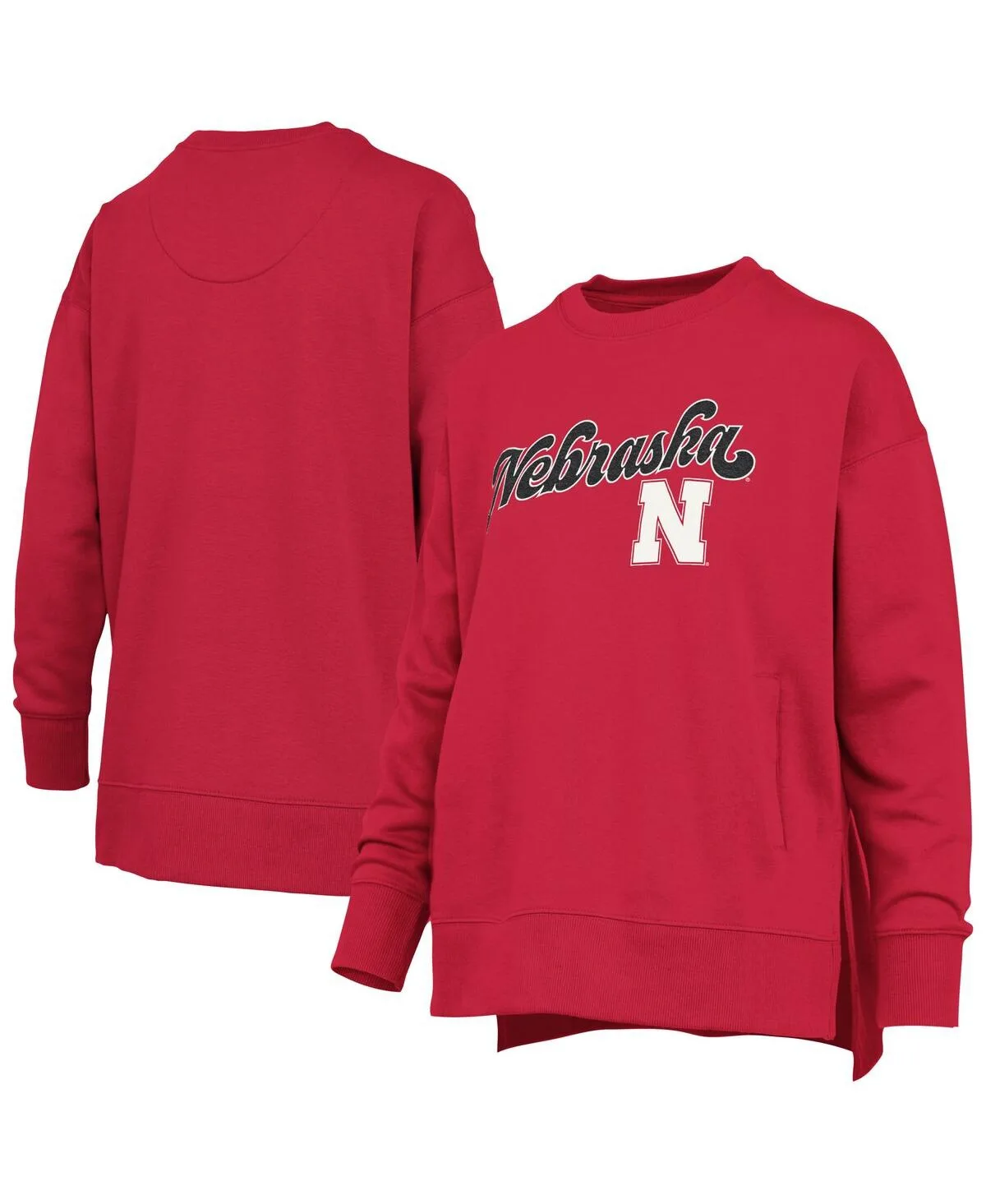 Nebraska Huskers Bonanza Chenille Harper Script Sweatshirt by Pressbox