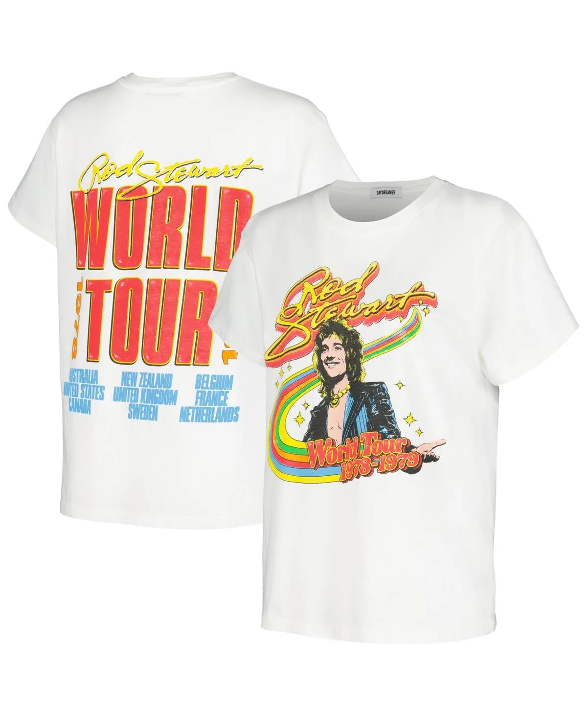 Rod Stewart 1978/79 World Tour Graphic T-Shirt by Daydreamer