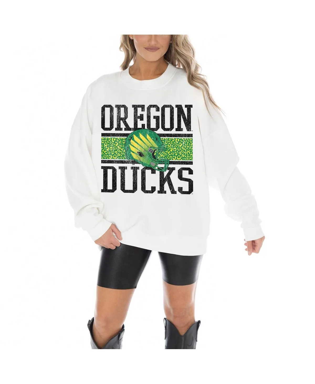 Oregon Ducks Fair Catch Pullover Sweatshirt by Gameday Couture
