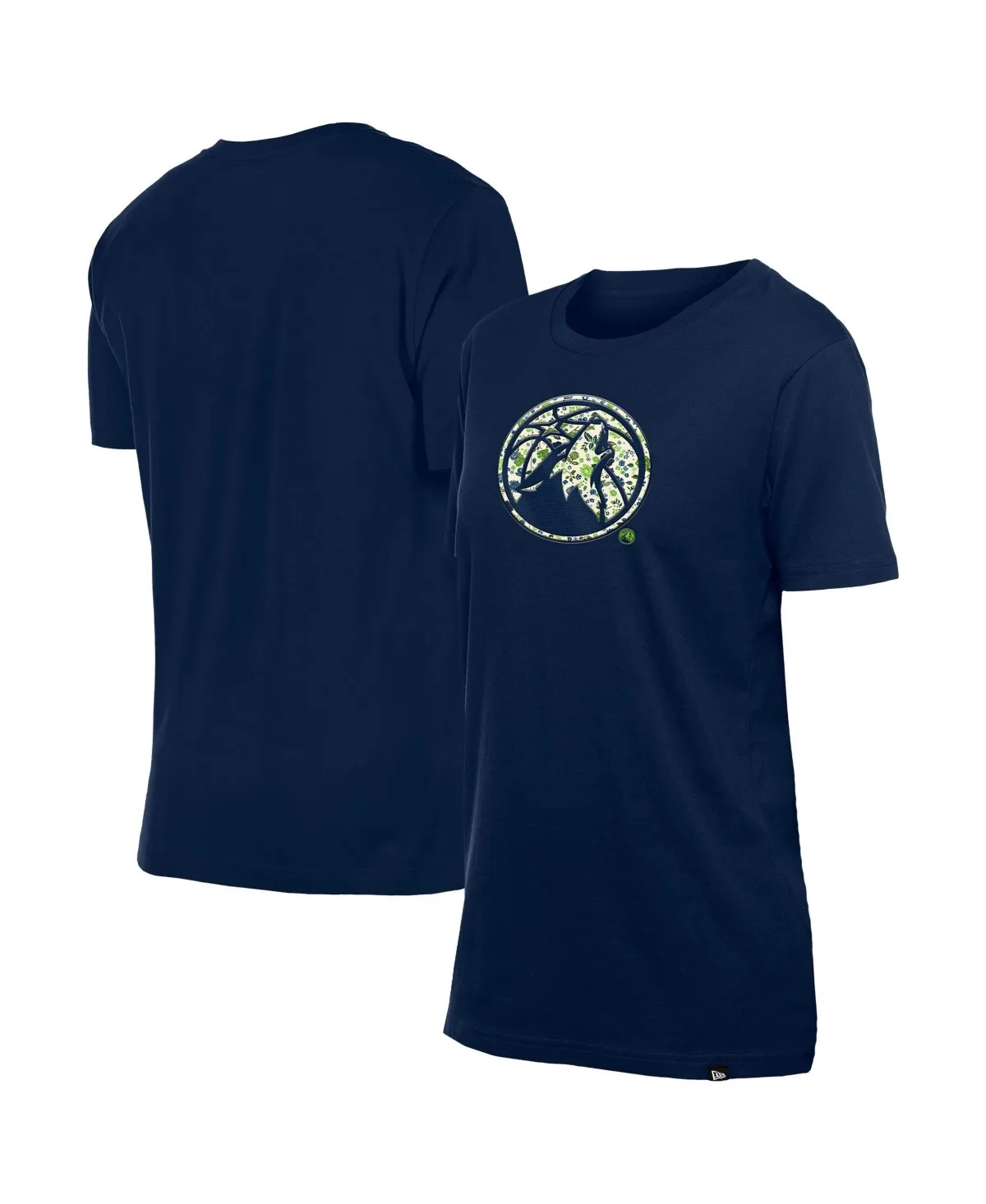 Minnesota Timberwolves Glam Game Flower T-Shirt by New Era