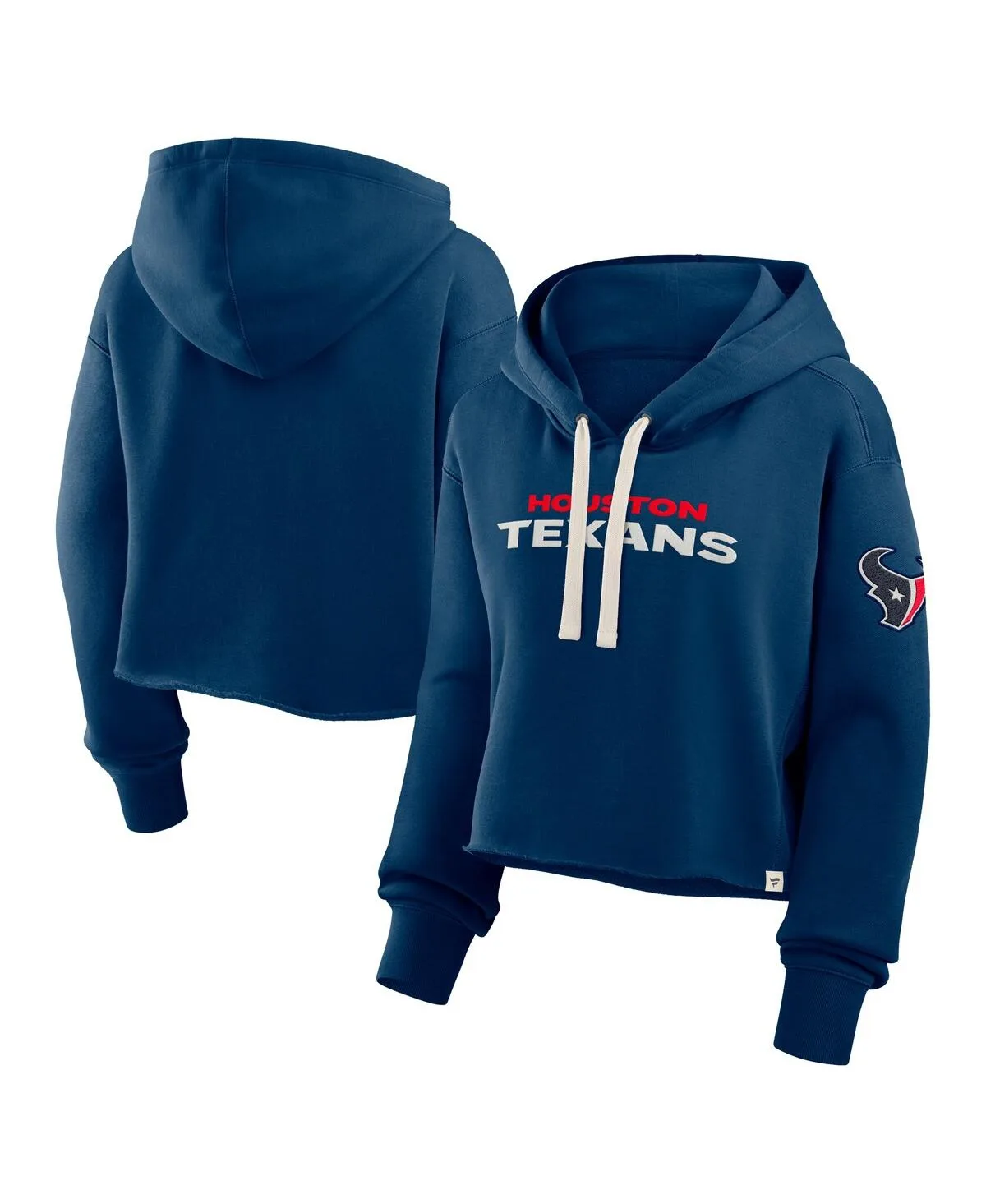Houston Texans Oversized Hometown Heritage Cropped Hoodie