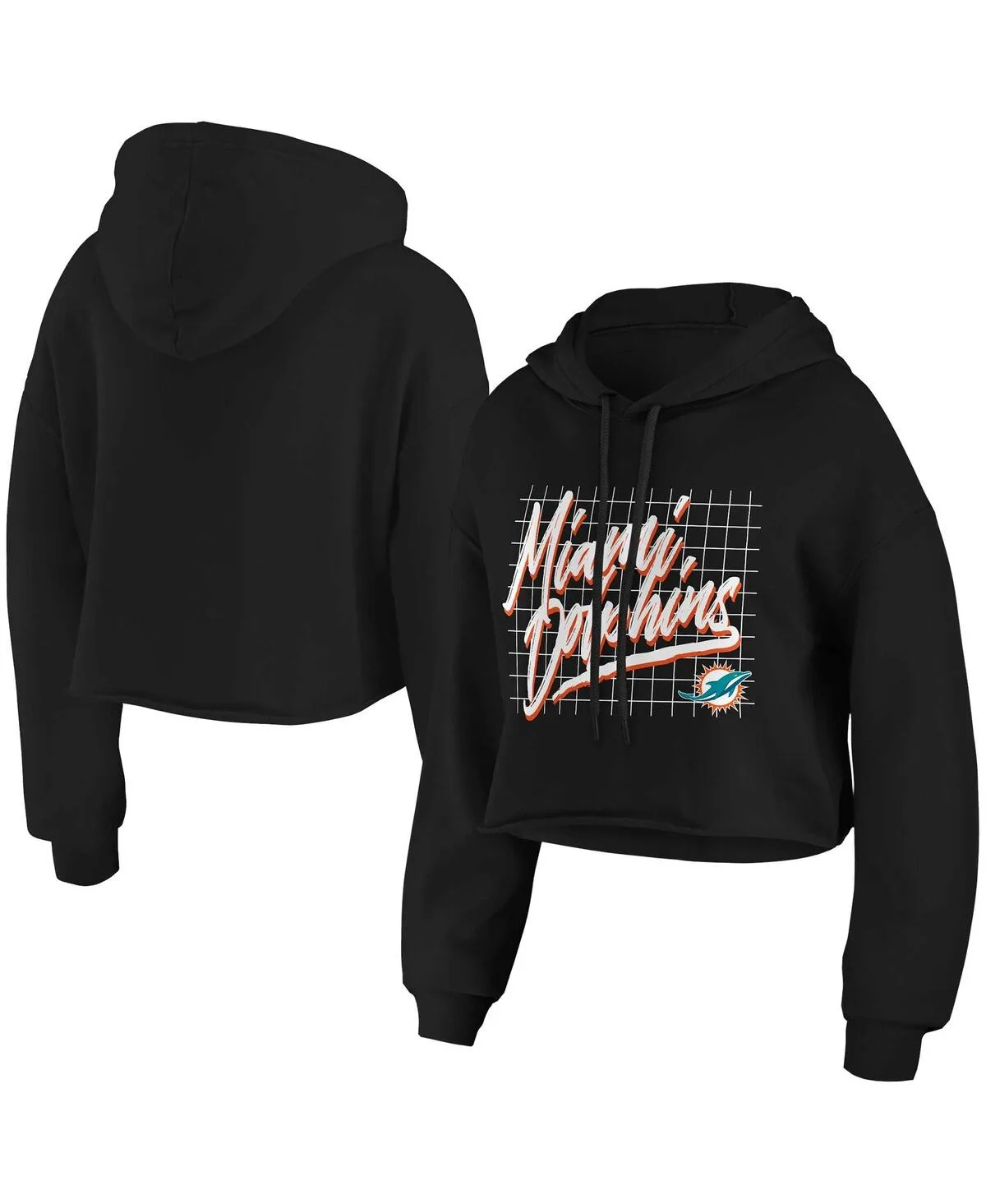 Miami Dolphins Domestic Cropped Pullover Hoodie
