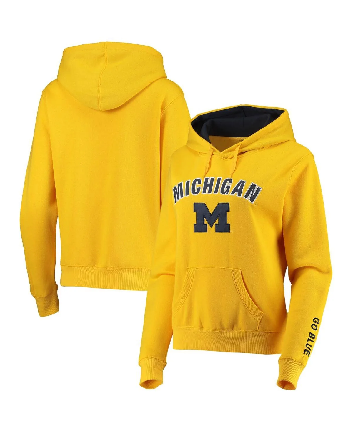 Michigan Wolverines Arch and Logo 1 Pullover Hoodie by Colosseum