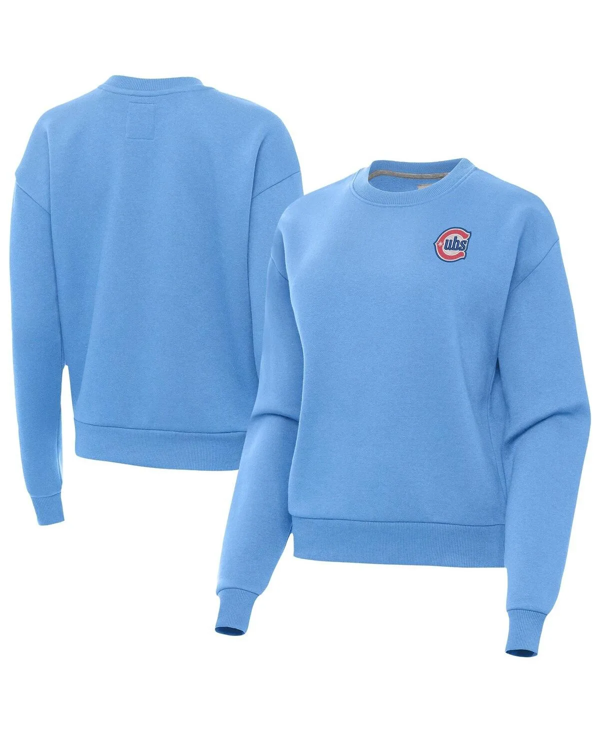 Chicago Cubs Alternate Logo Victory Pullover Sweatshirt by Antigua