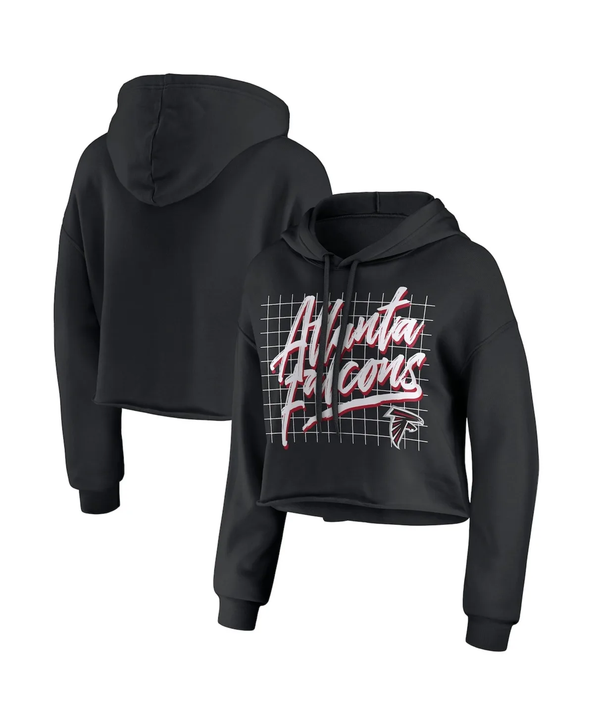 Atlanta Falcons Domestic Cropped Pullover Hoodie by Wear By Erin Andrews