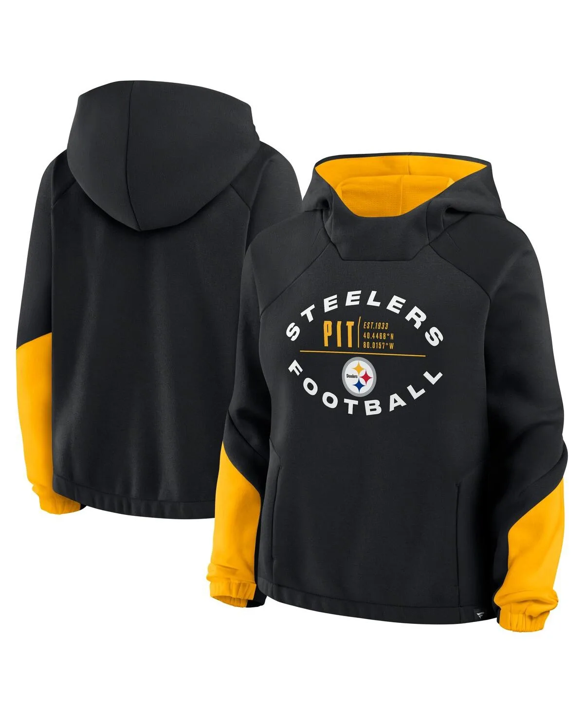 Pittsburgh Steelers Oversized Redzone Bubble Screen Pullover Hoodie by Fanatics