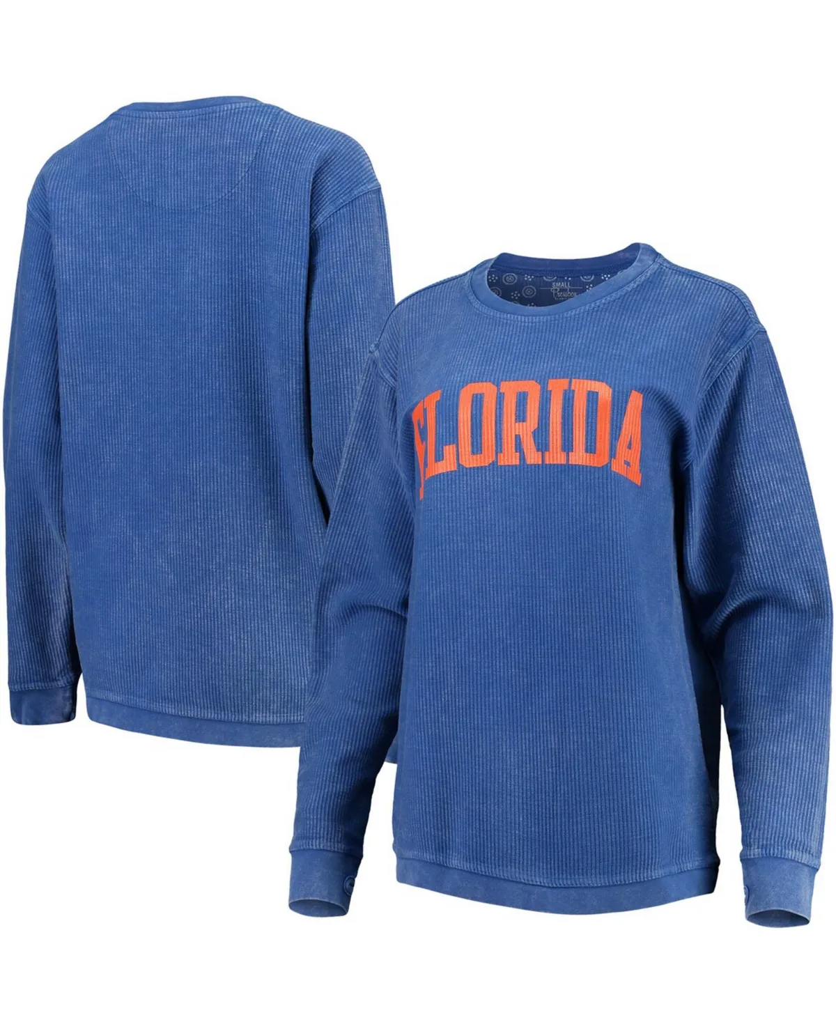 Florida Gators Comfy Cord Vintage-Like Wash Basic Arch Pullover Sweatshirt by Pressbox