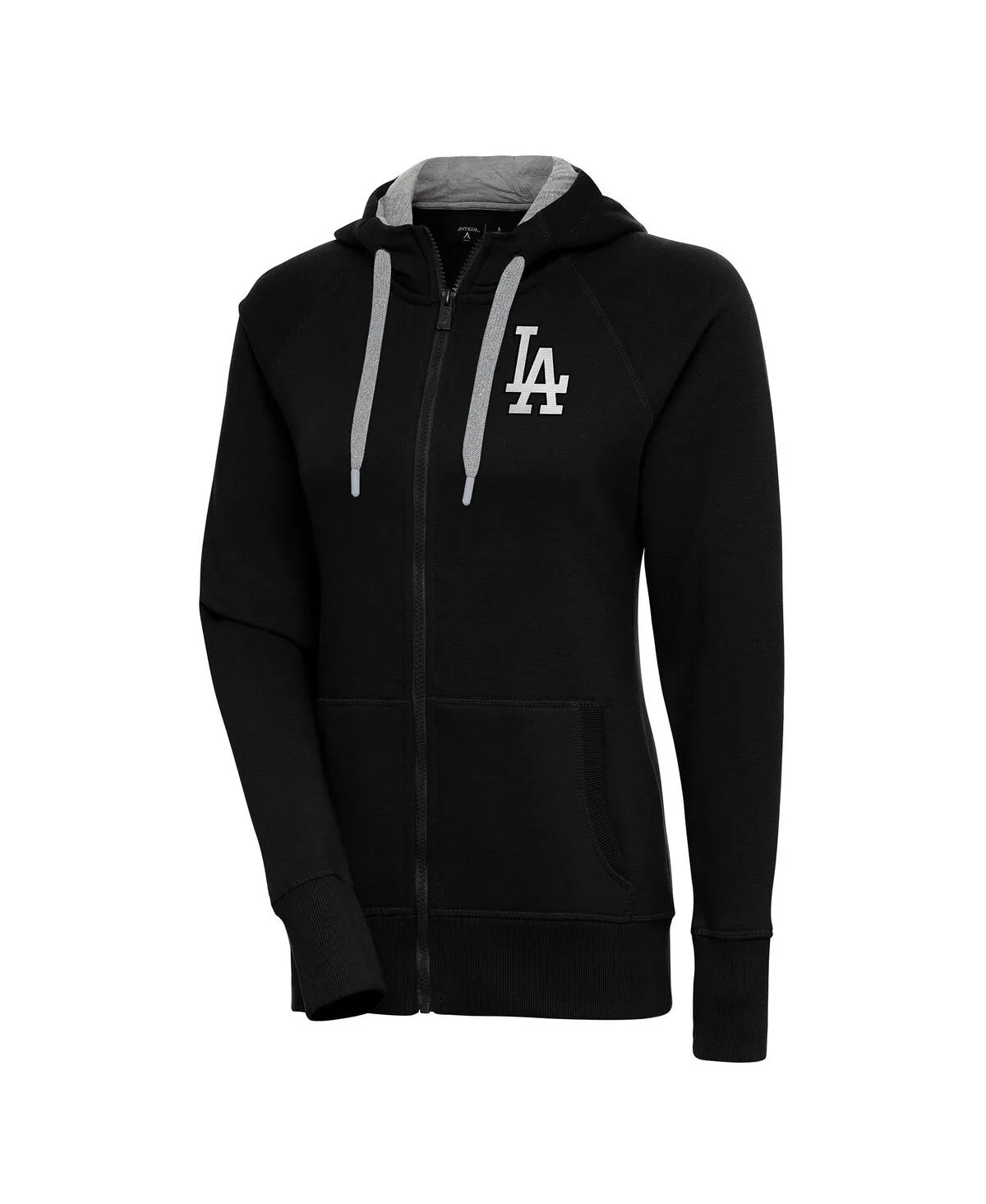 Los Angeles Dodgers Brushed Metallic Victory Full-Zip Hoodie by Antigua