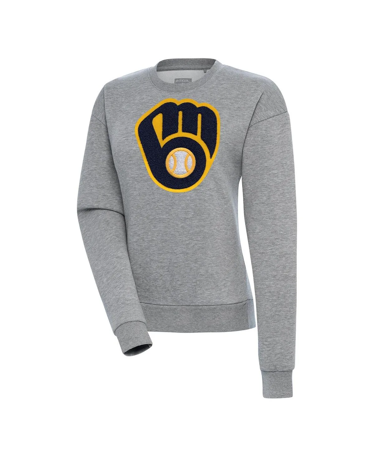 Milwaukee Brewers Victory Chenille Pullover Sweatshirt by Antigua