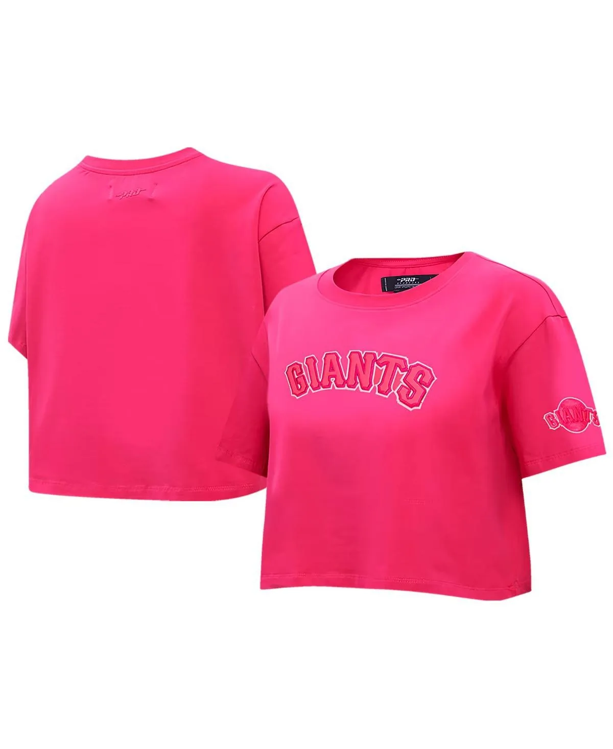 San Francisco Giants Triple Pink Boxy Cropped T-Shirt by Pro Standard