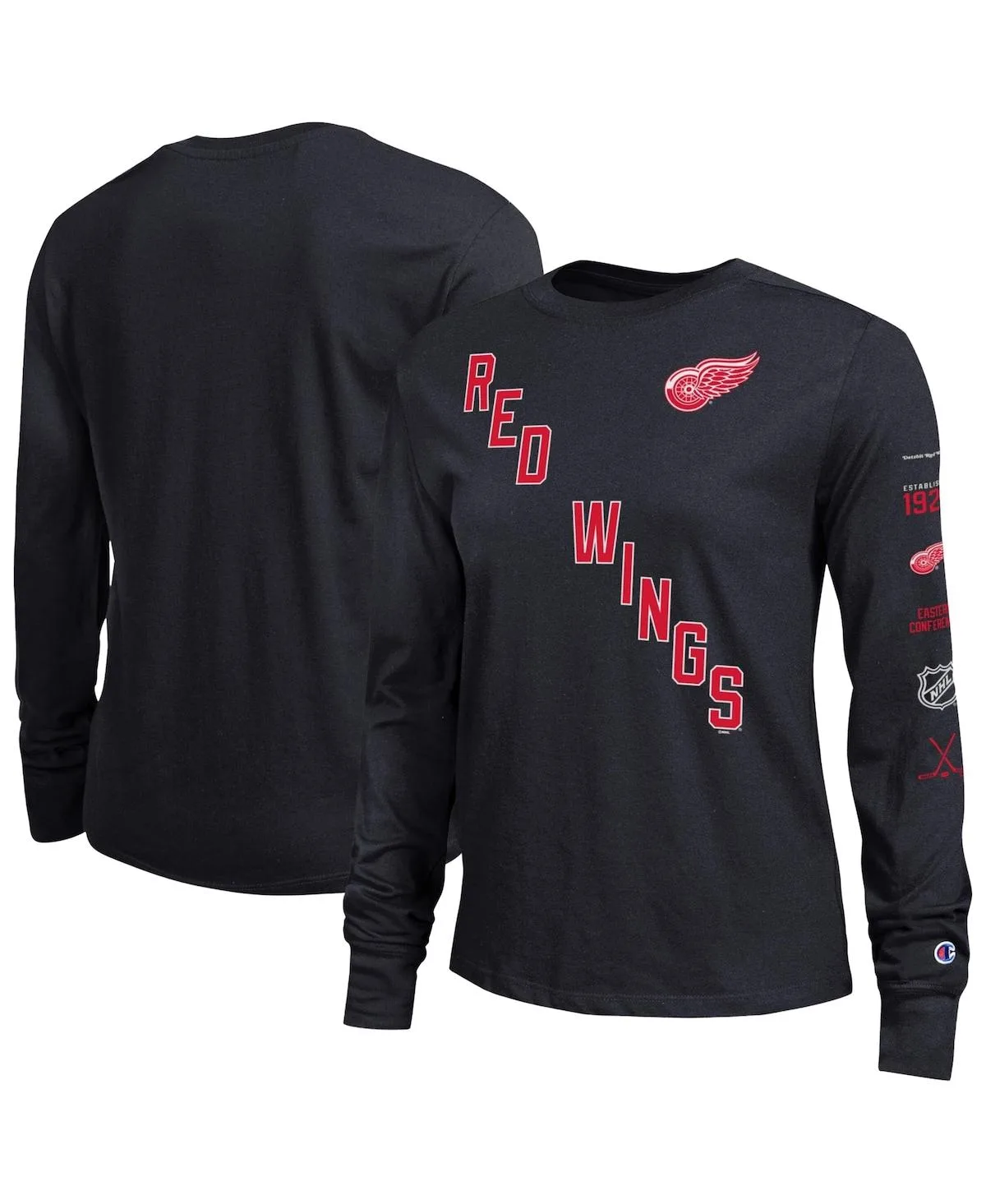 Detroit Red Wings 2-Hit Long Sleeve T-Shirt by Champion