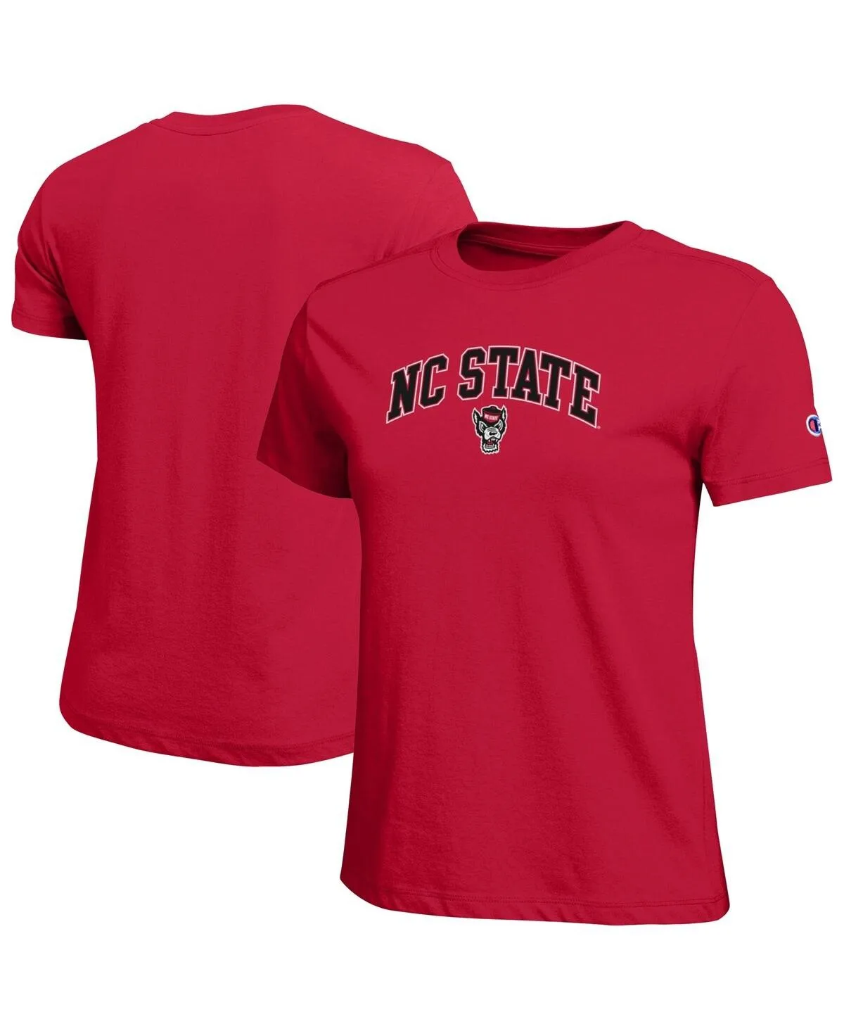 Nc State Wolfpack Arched Over Logo T-Shirt by Champion