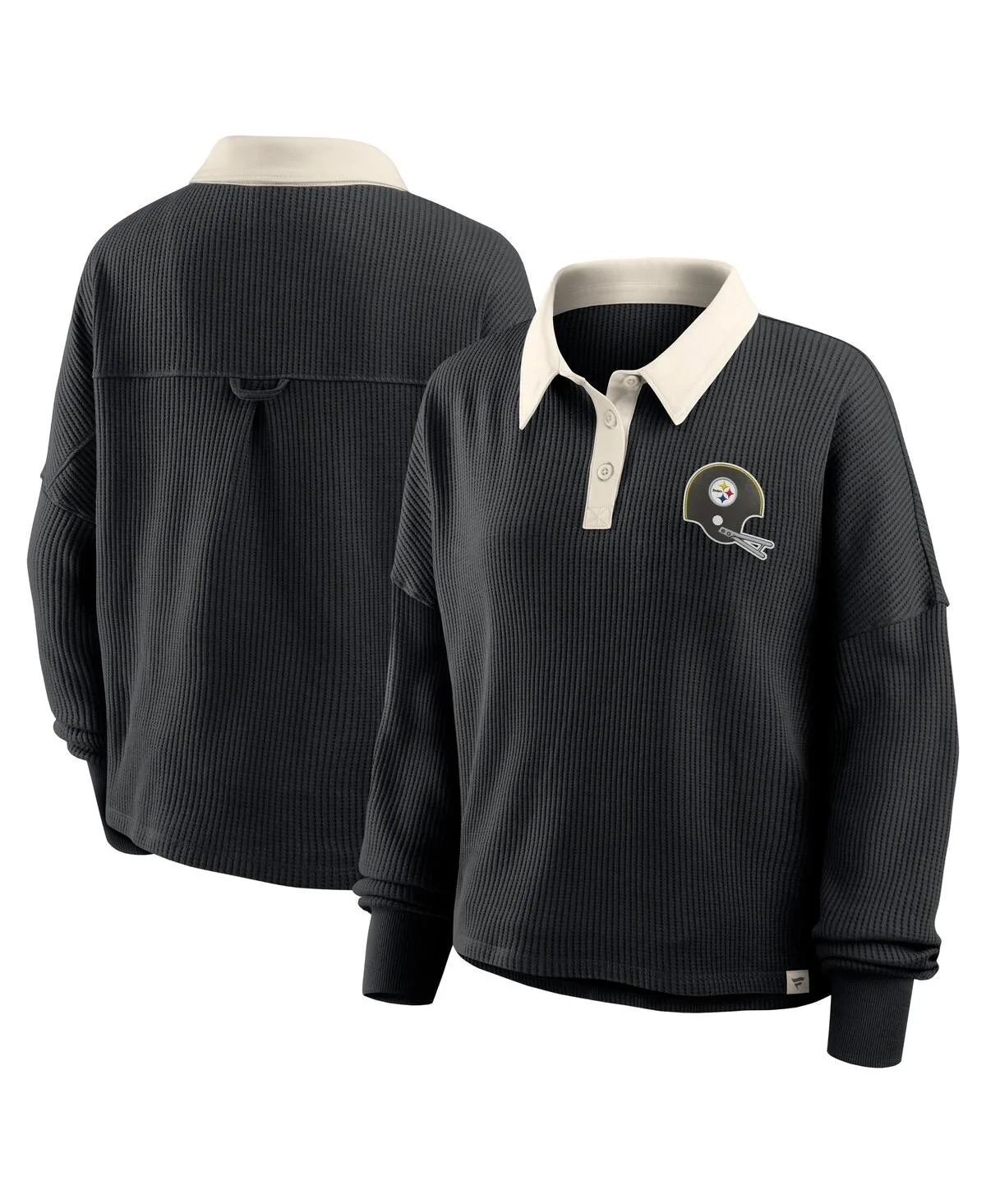 Pittsburgh Steelers Oversized Hometown Premium Thermal Long Sleeve T-Shirt by Fanatics