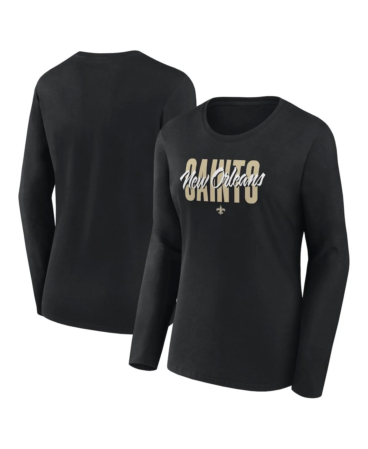 New Orleans Saints Grip Long Sleeve T-Shirt by Logo Athletic