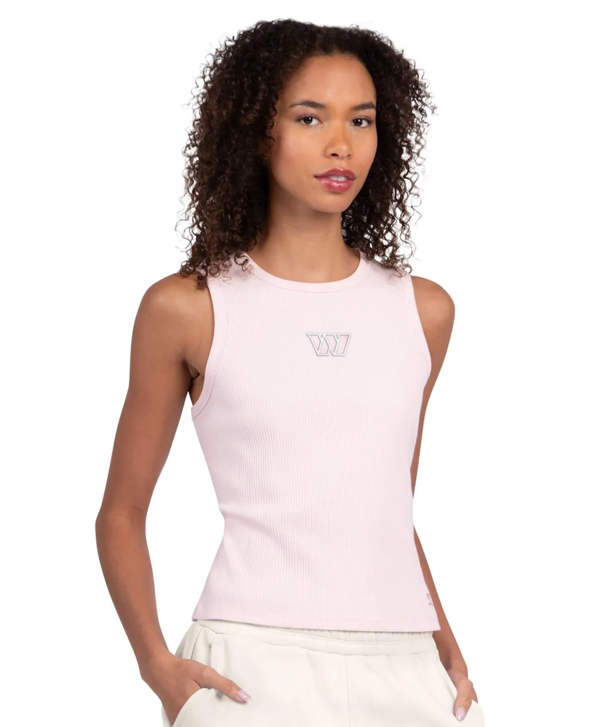 Washington Commanders Travel Pastels Cropped Tank Top by Starter