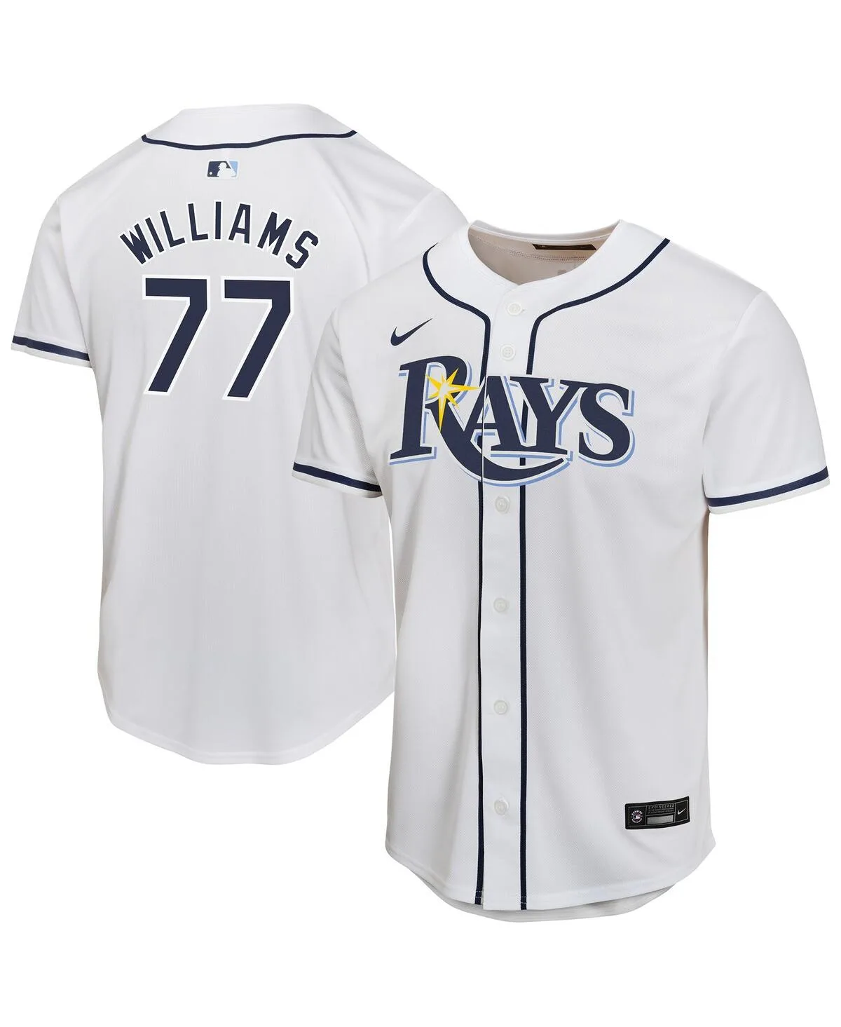 Carson Williams Tampa Bay Rays Home Player Game Jersey by Nike
