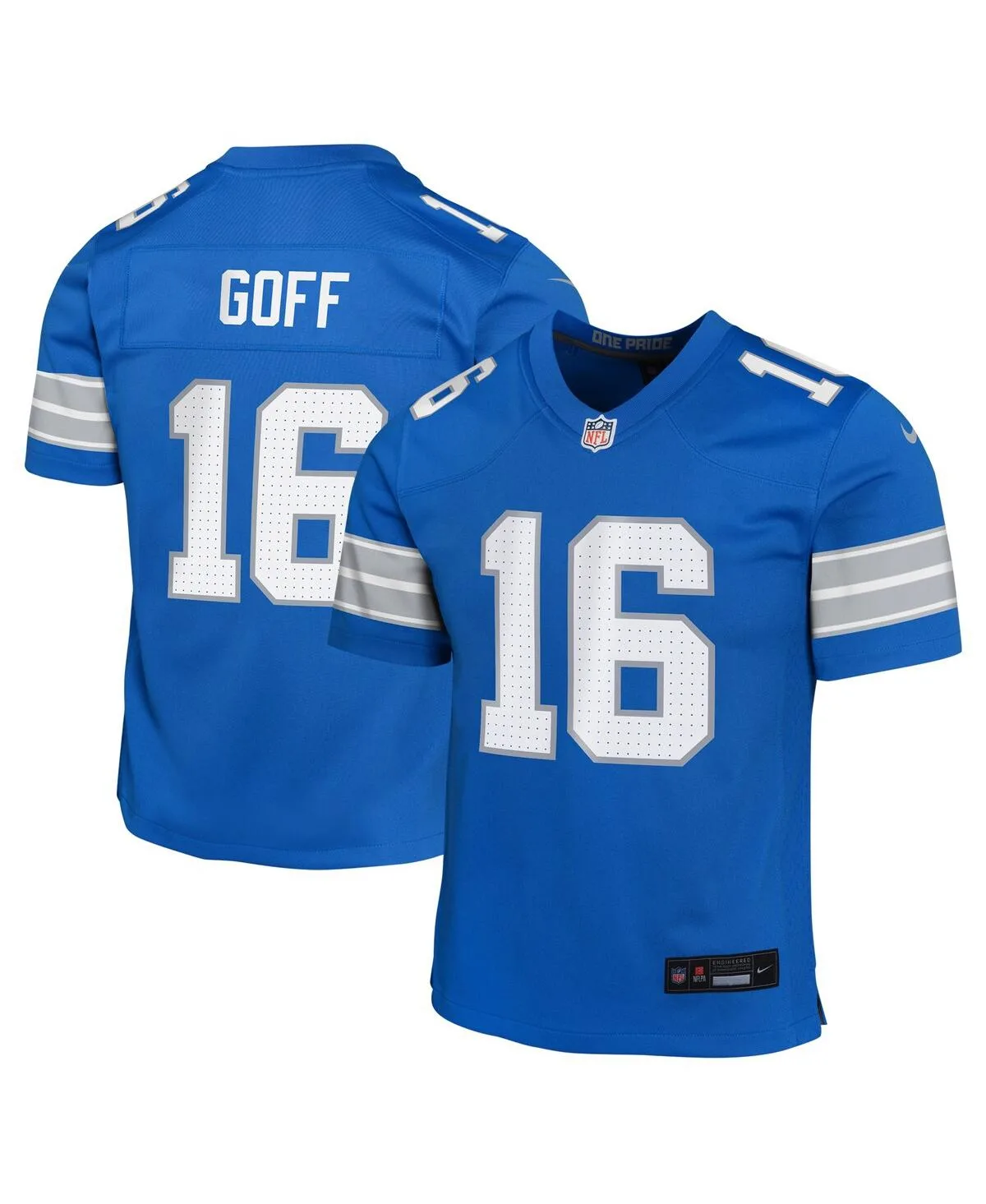 Jared Goff Detroit Lions Team Player Game Jersey by Outerstuff