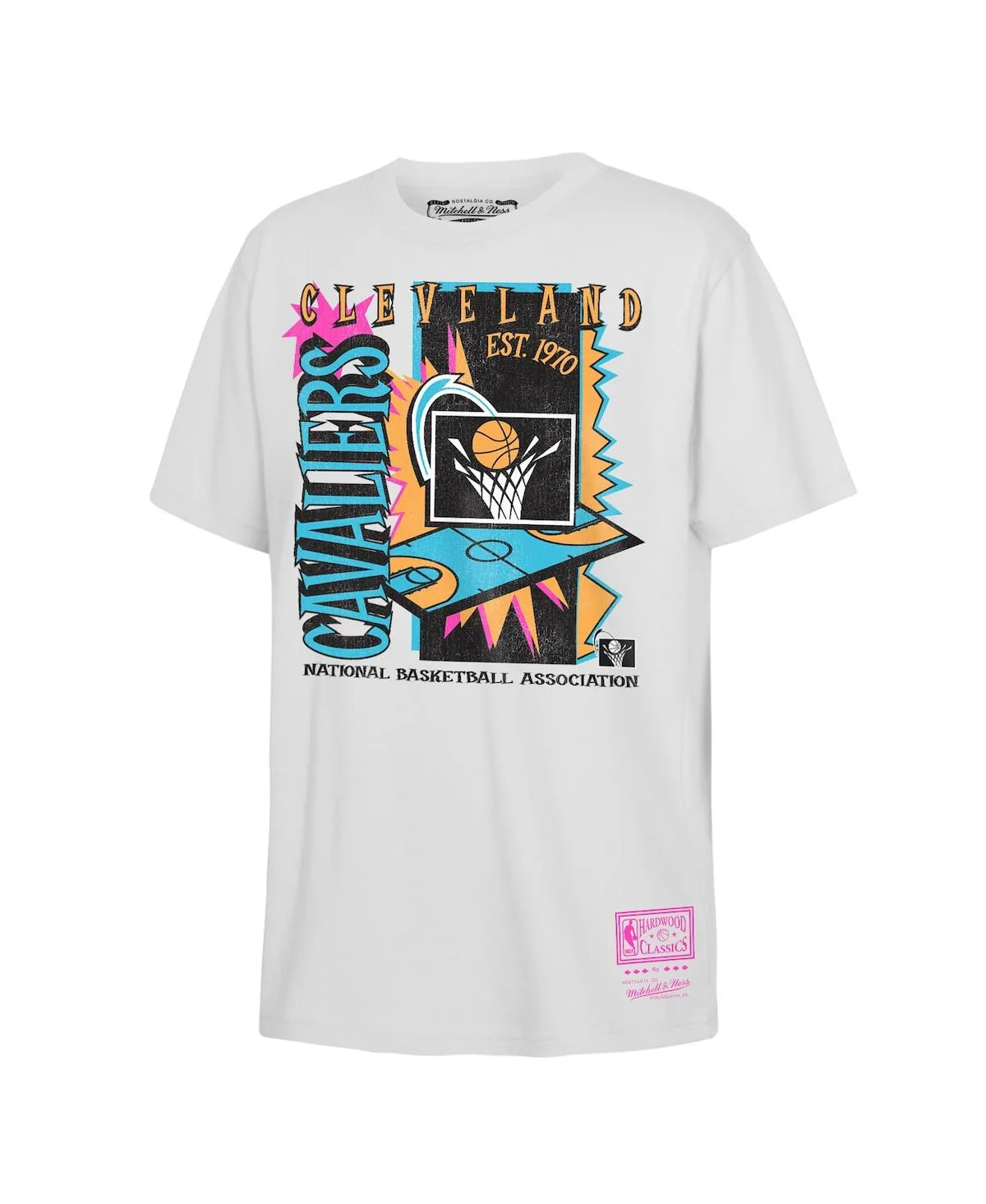 Cleveland Cavaliers Neon Court Shock T-Shirt by Mitchell & Ness