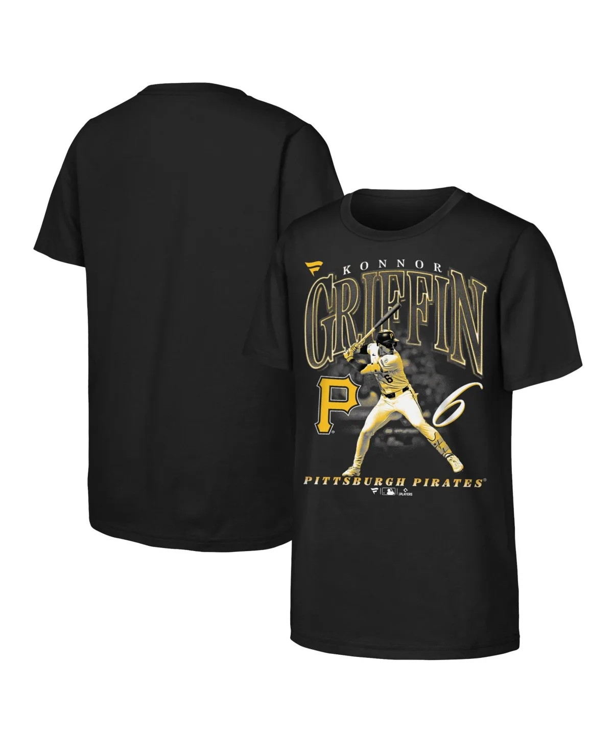 Konnor Griffin Pittsburgh Pirates Stance Name Number T-Shirt by Fanatics