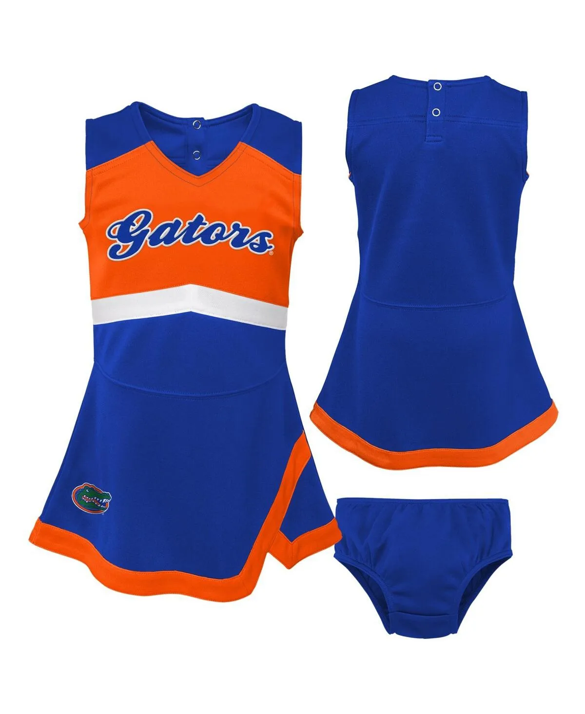 Florida Gators Two-Piece Cheer Captain Jumper Dress and Bloomers Set by Outerstuff