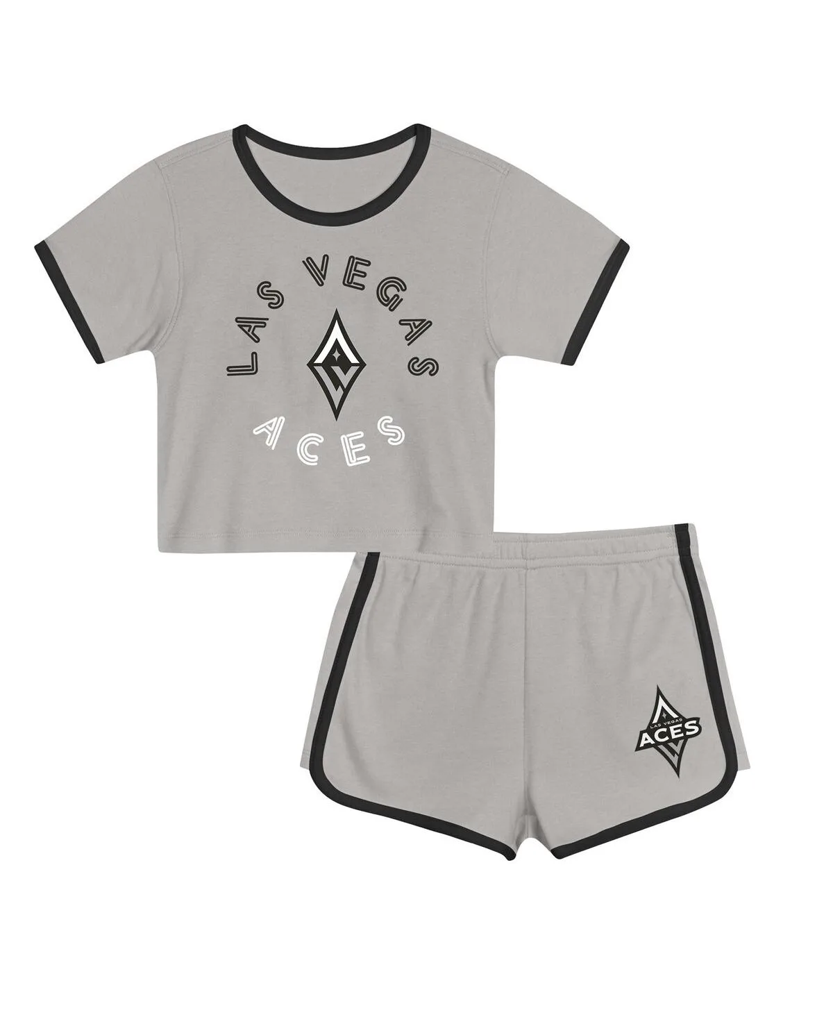 Las Vegas Aces Double Run T-Shirt and Shorts Set by Outerstuff