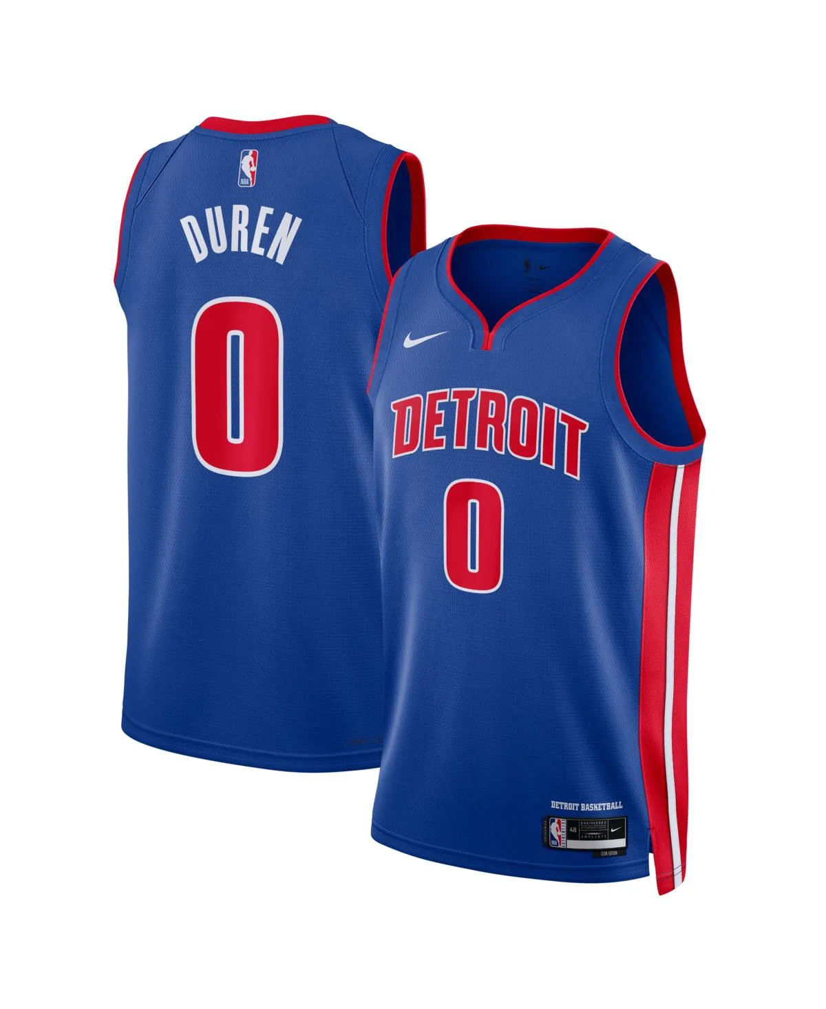 Jalen Duren Detroit Pistons Swingman Jersey - Icon Edition by Nike