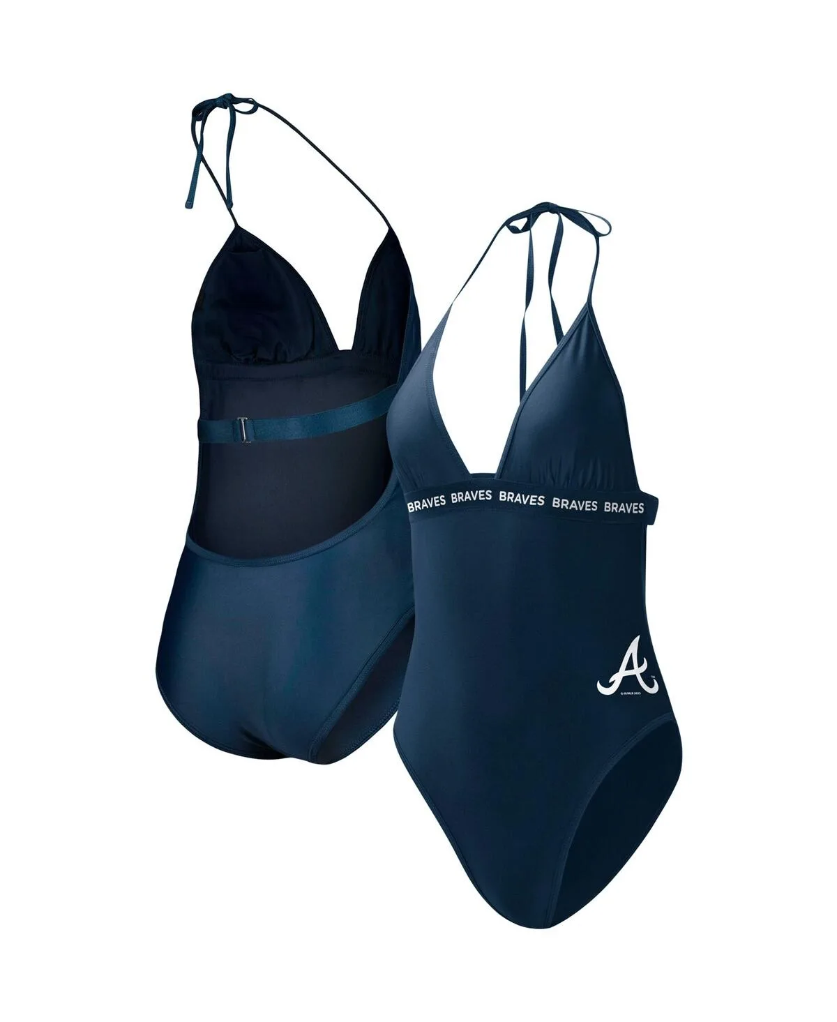 G-Iii 4Her by Carl Banks Atlanta Braves Full Count One-Piece Swimsuit by G-iii 4her By Carl Banks