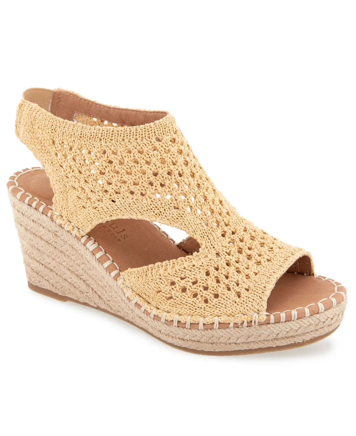 Cody Knit Round Toe Wedge Sandals by Gentle Souls