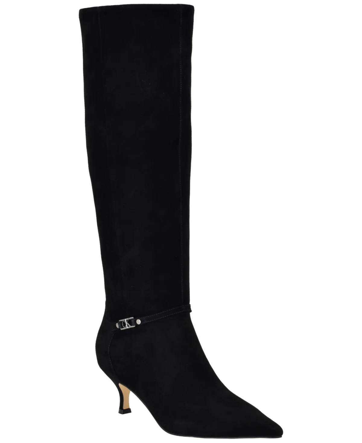 Serray Tall Suede Pointed Toe Boots by Calvin Klein