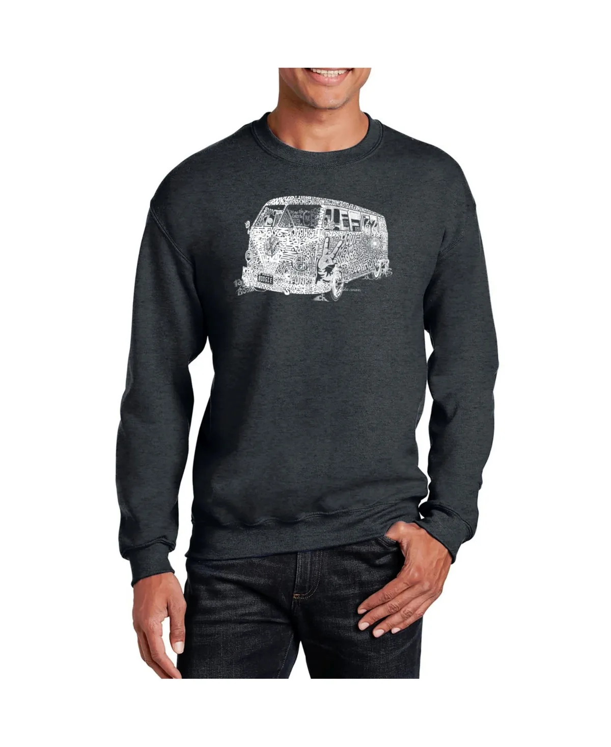 Word Art the 70's Crewneck Sweatshirt by La Pop Art