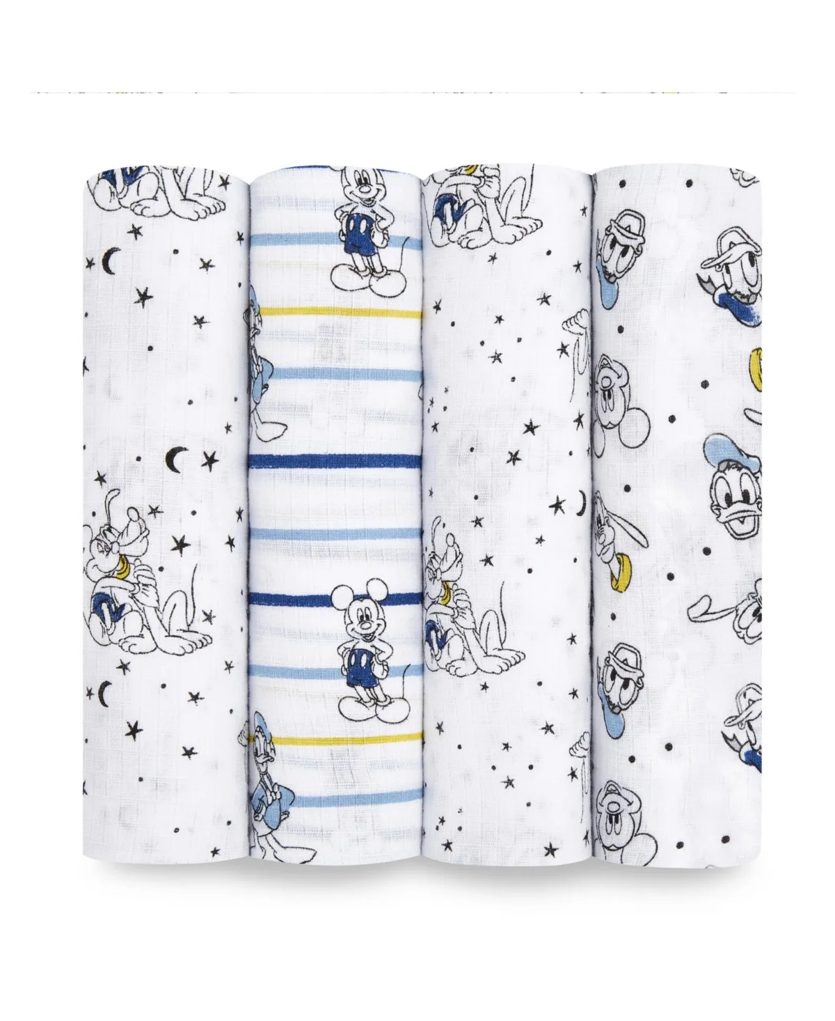Mickey Stargazer Swaddle Blankets, Pack of 4 by Aden By Aden + Anais