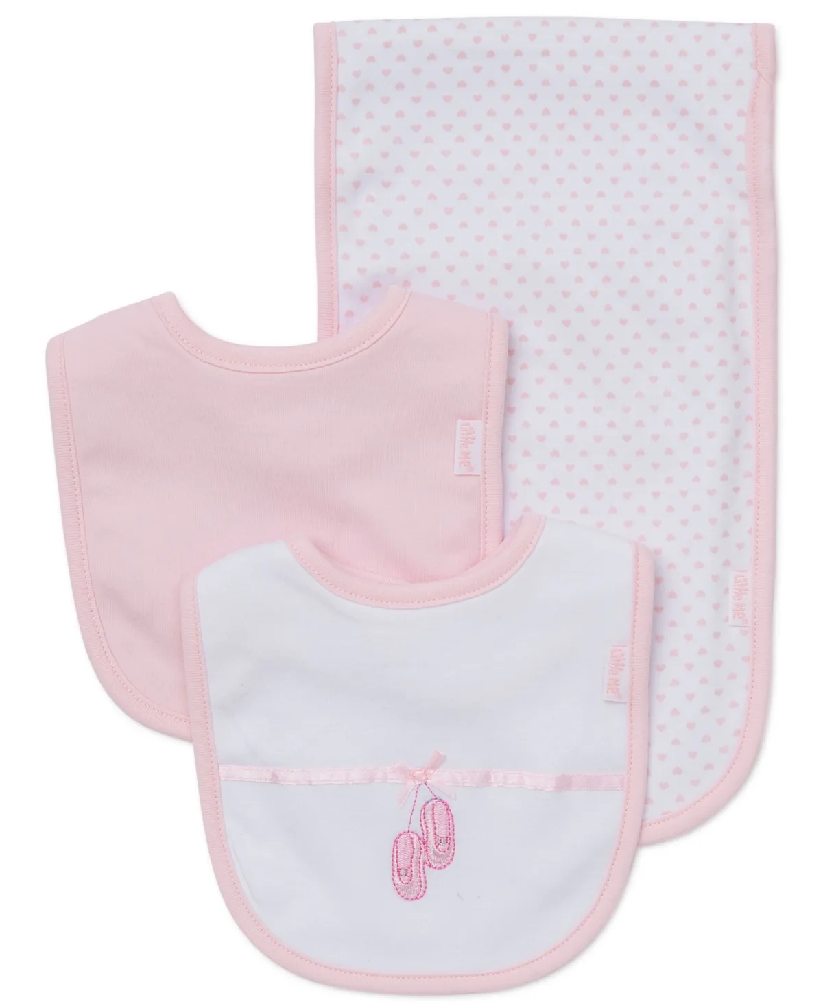 Ballerina Bibs and Burp Cloth, Pack of 3 by Little Me