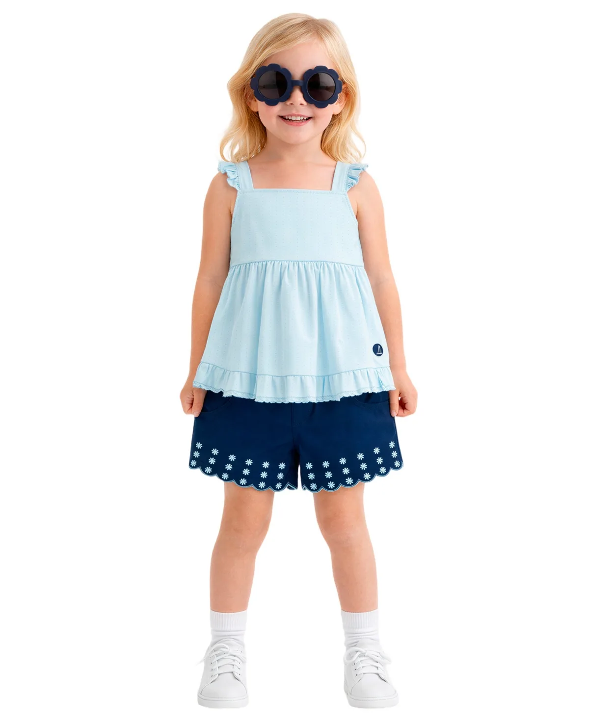 Sleeveless Tank Top & Shorts with Sunglass, 2-Piece Set by Sperry