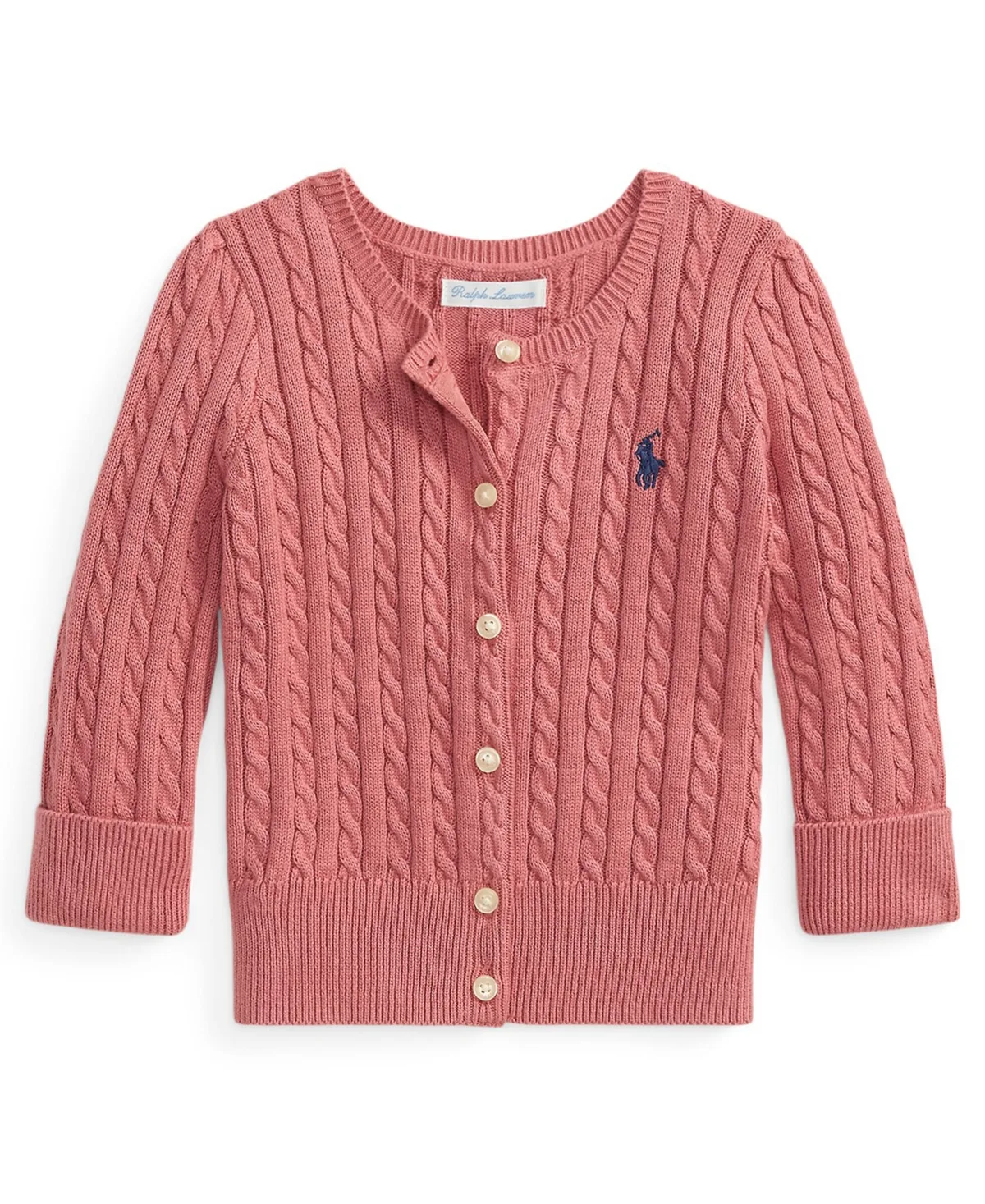 Mini Cable Cotton Cardigan by Polo Ralph Lauren