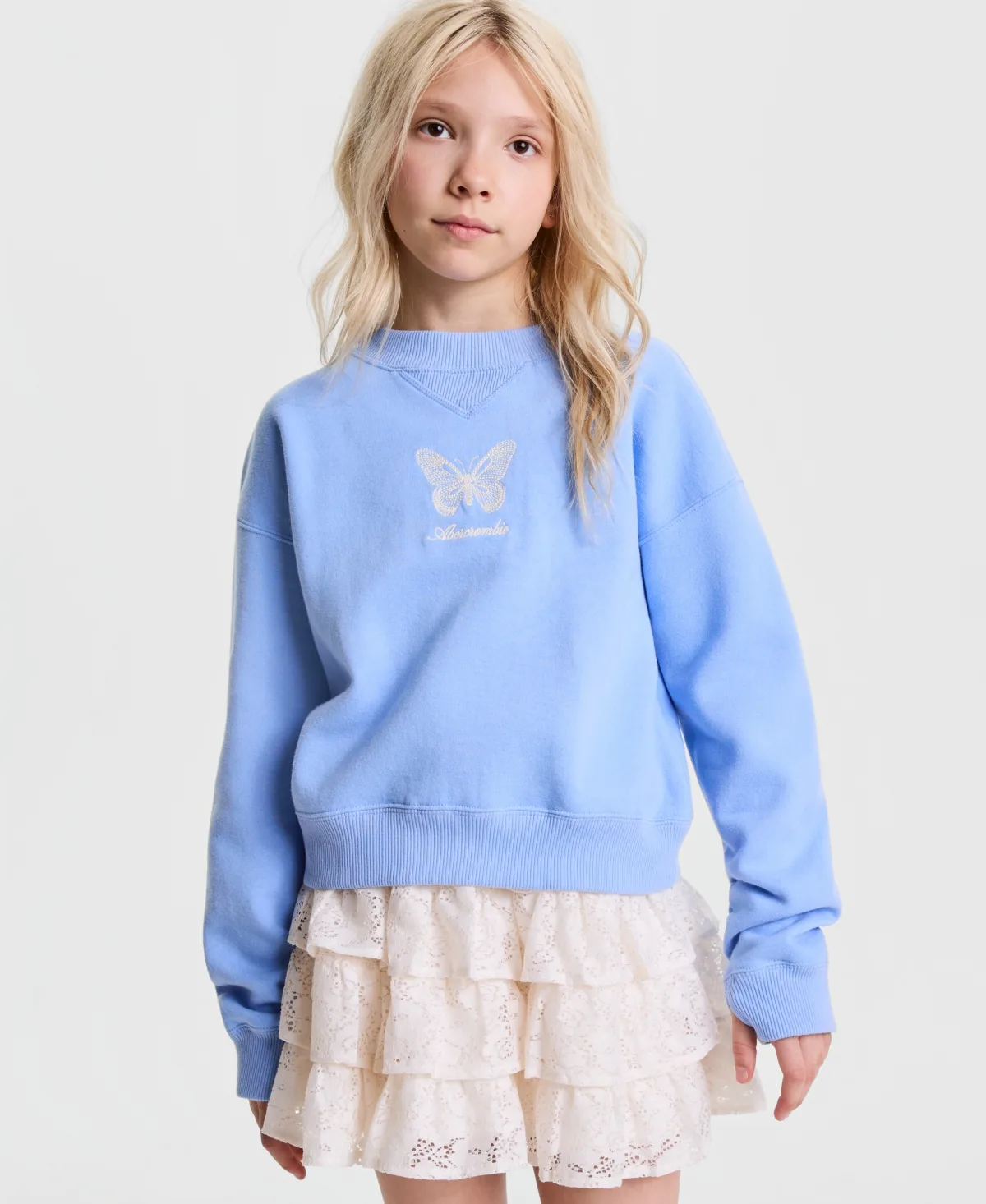 Butterfly Crewneck Sweatshirt by Abercrombie Kids