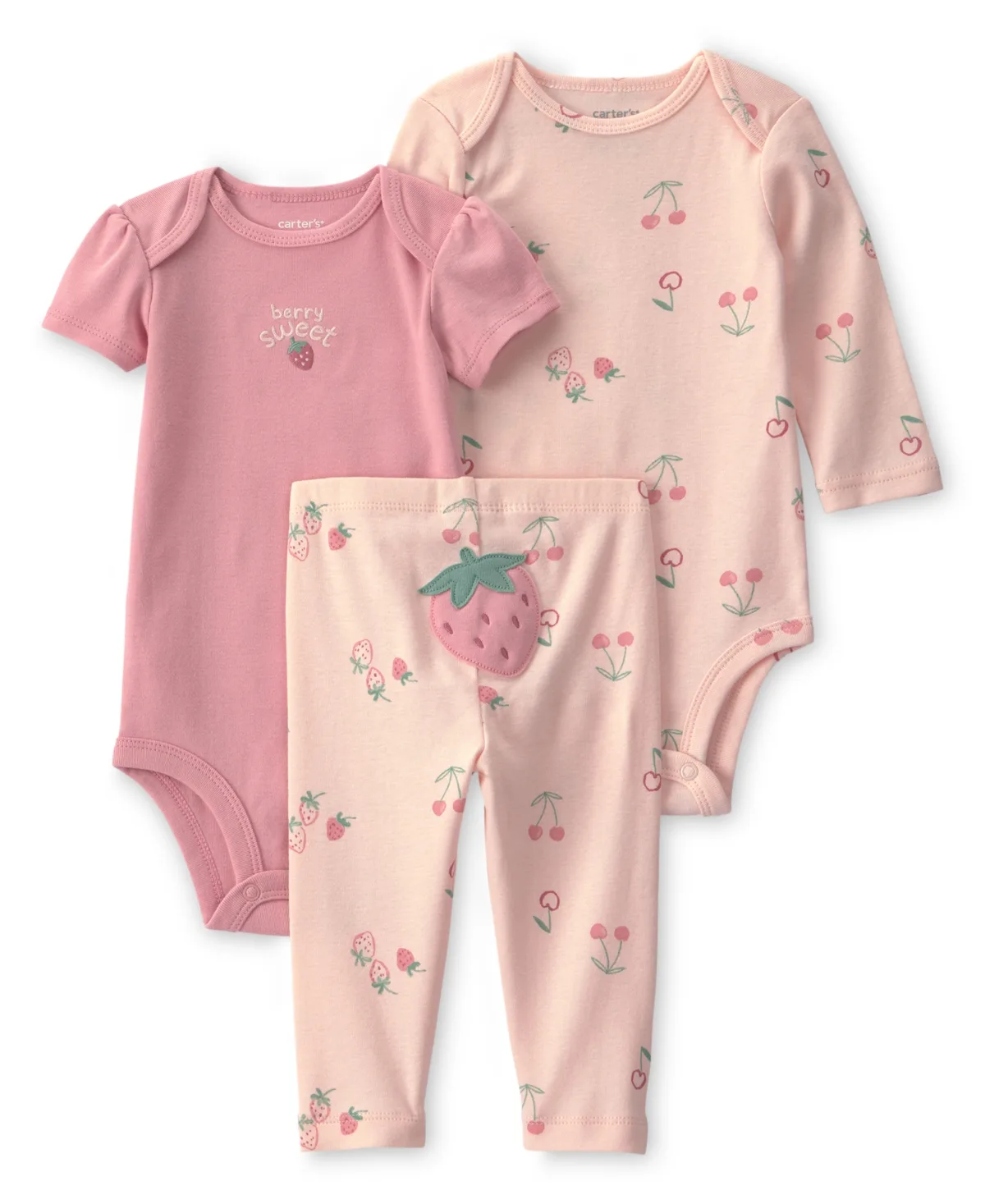 Strawberry Bodysuit & Pant 3-Piece Set by Carter's