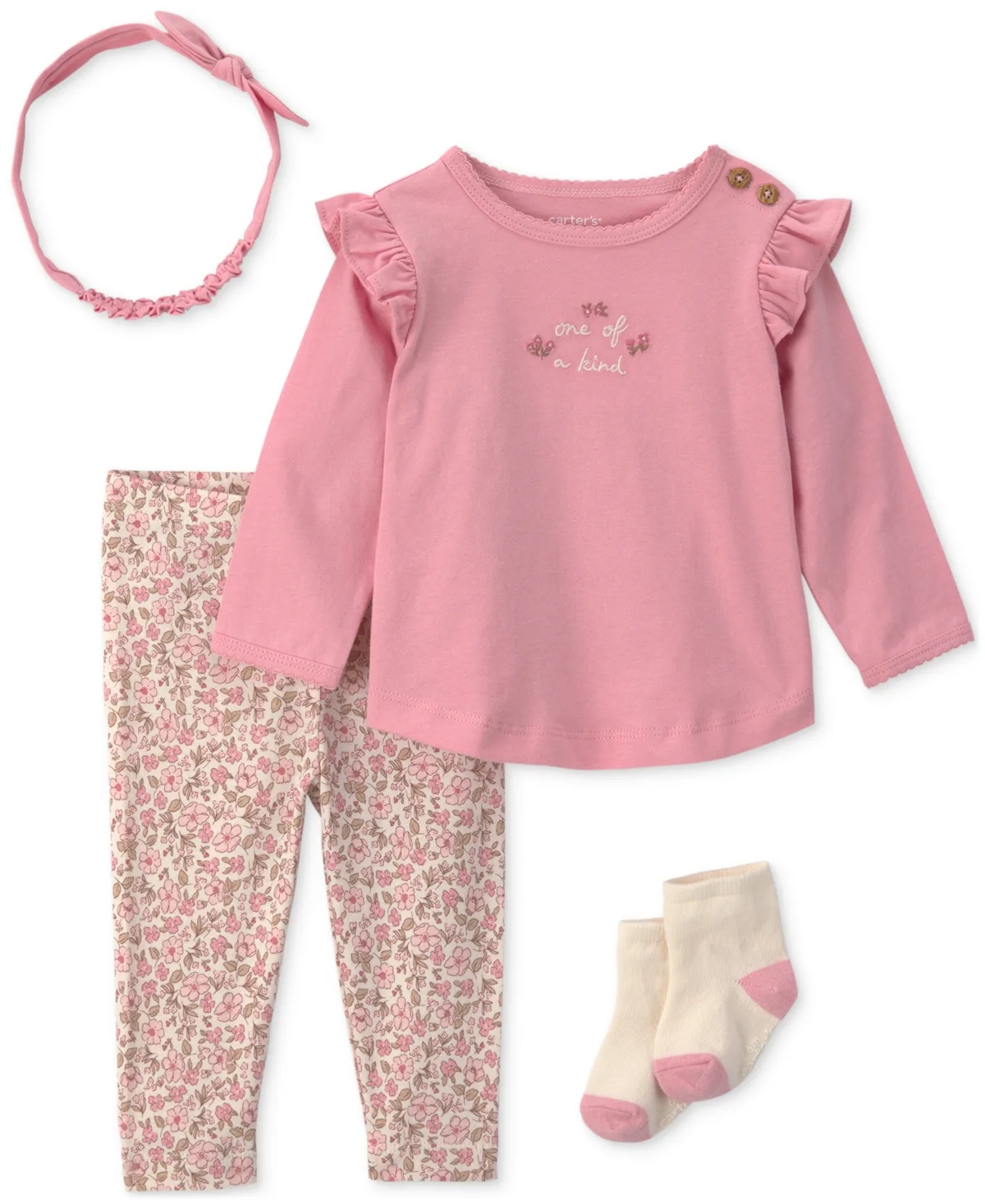 Long-Sleeve Top and Pant 4-Piece Set by Carter's