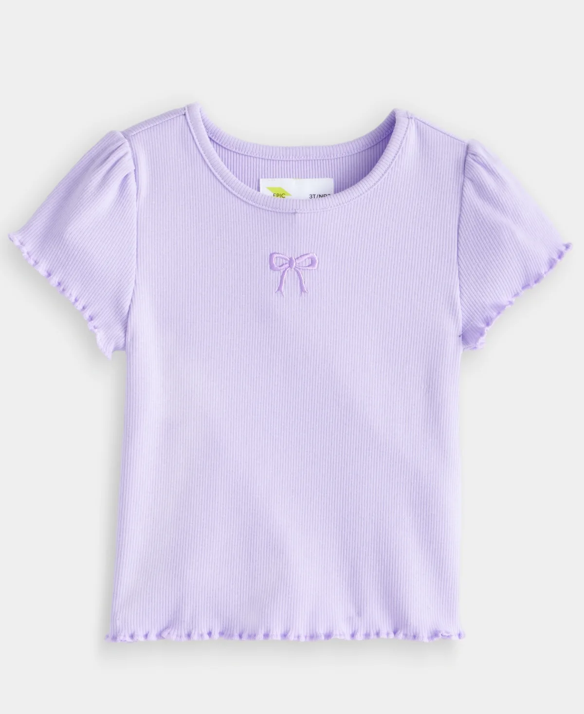 Puff-Sleeve Ribbed T-Shirt by Epic Threads