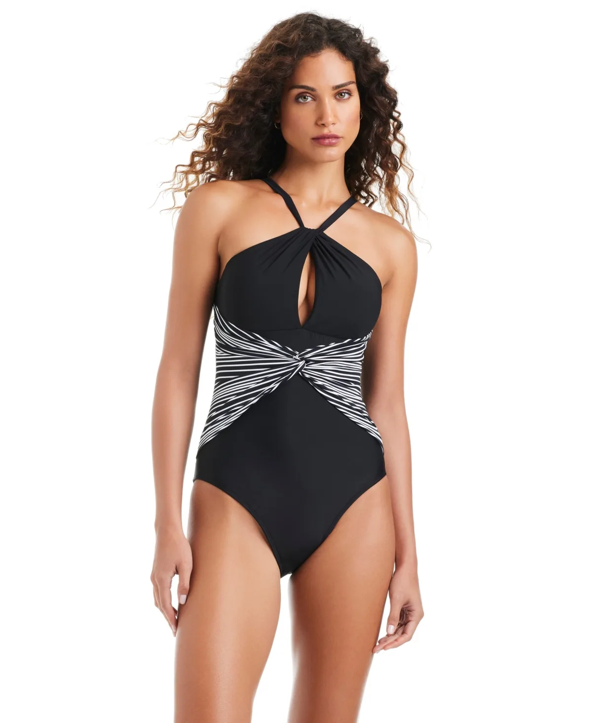 Halter Neck One-Piece Swimsuit by Beyond Control