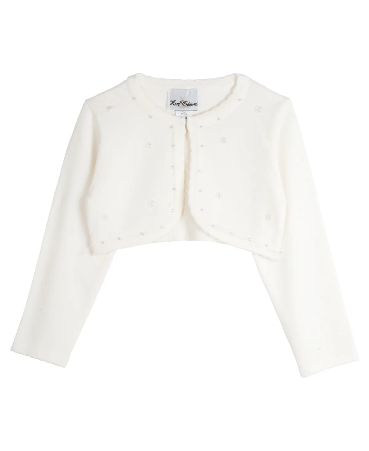 Imitation-Pearl Cardigan by Rare Editions